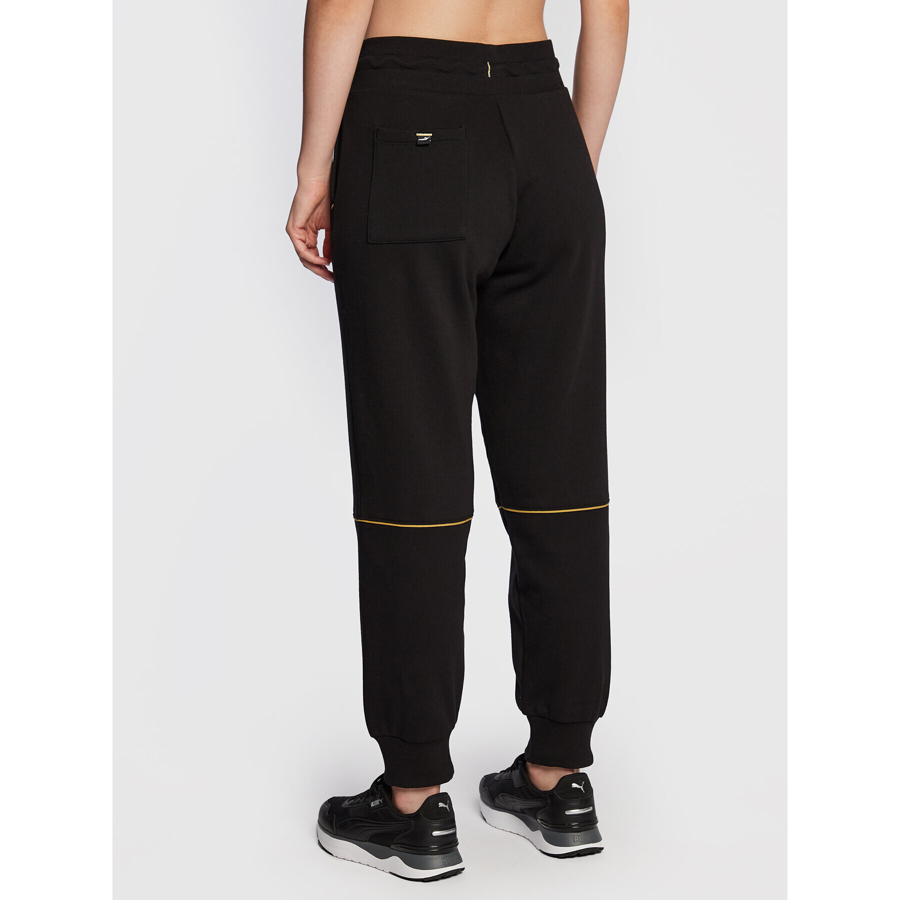 Puma Долнище анцуг Power Deco Glam 671758 Черен Regular Fit - Pepit.bg