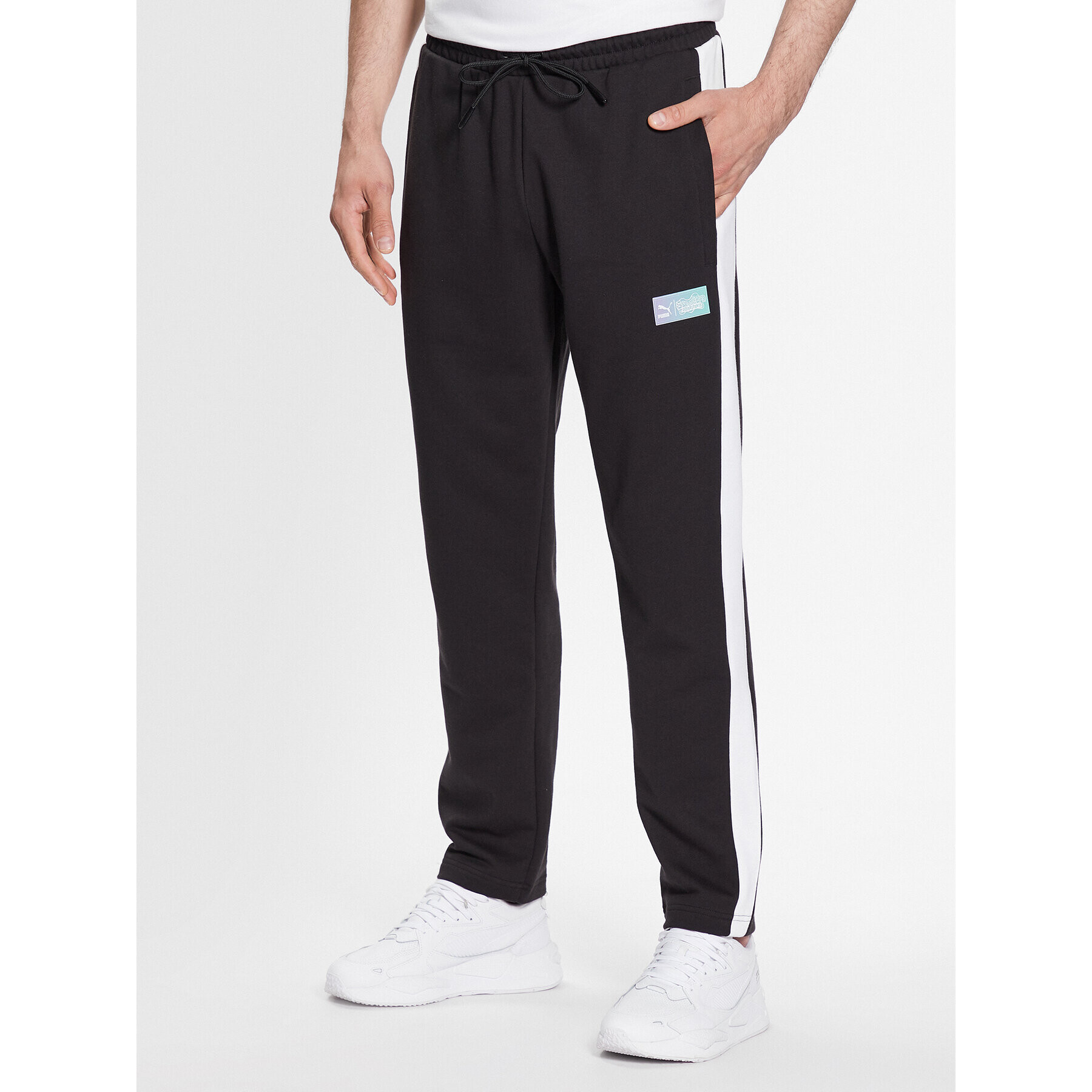Puma Долнище анцуг SPONGEBOB 538963 Черен Regular Fit - Pepit.bg