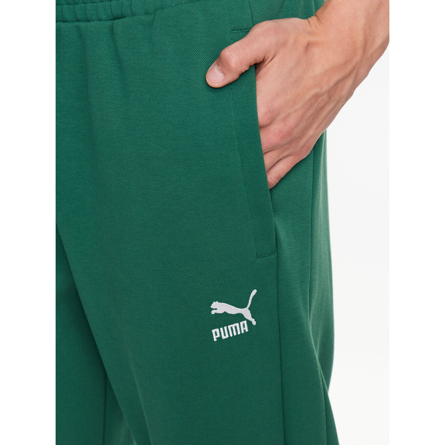 Puma Долнище анцуг T7 538199 Зелен Regular Fit - Pepit.bg