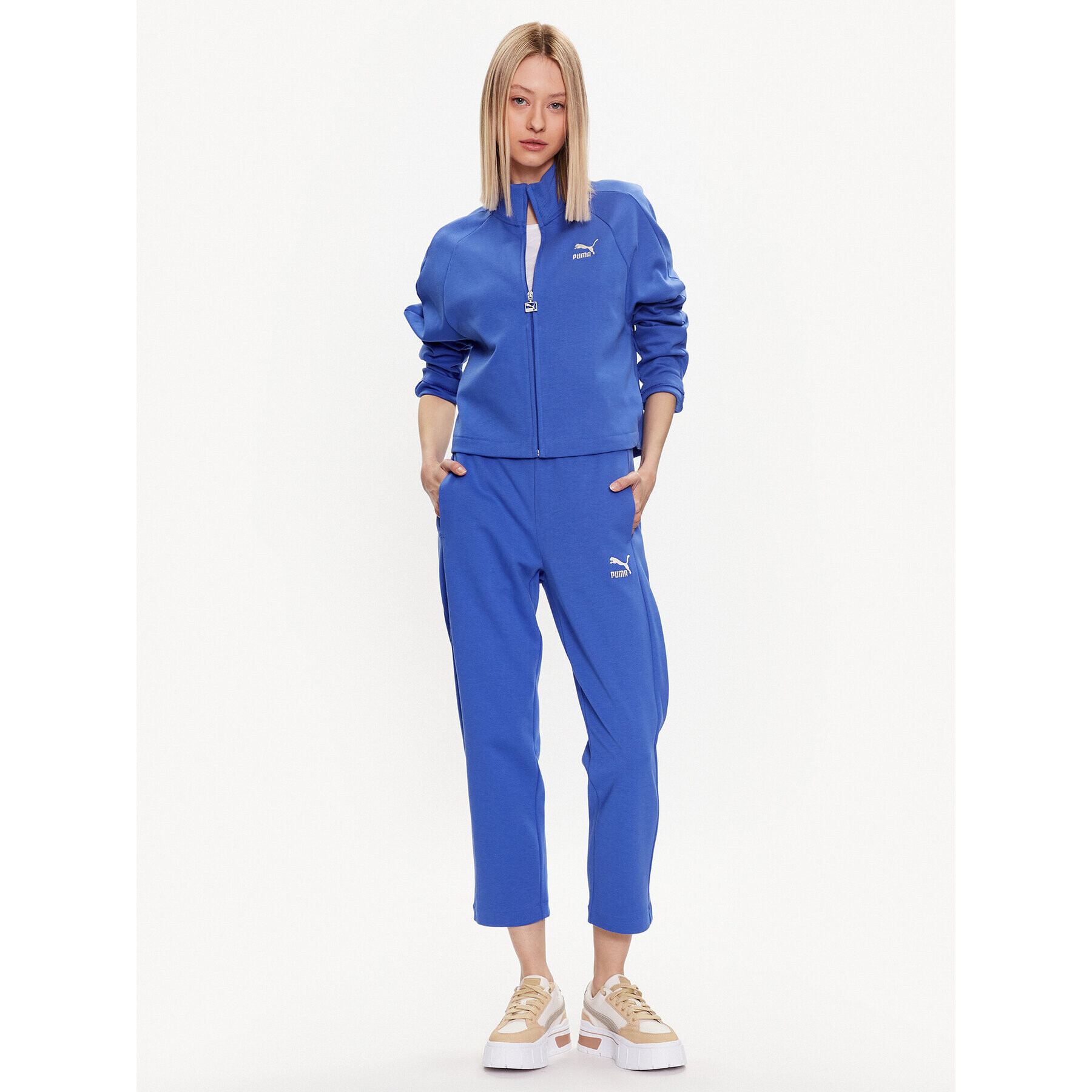 Puma Долнище анцуг T7 538260 Син Regular Fit - Pepit.bg