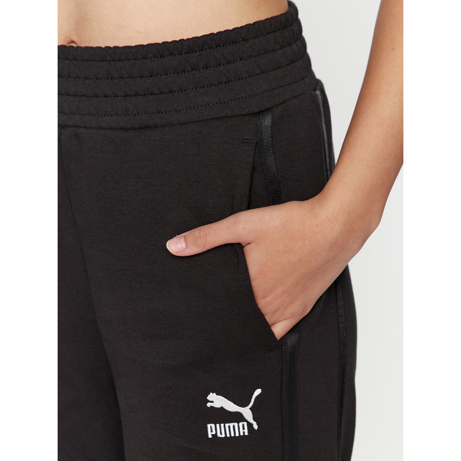 Puma Долнище анцуг T7 621467 Черен Regular Fit - Pepit.bg