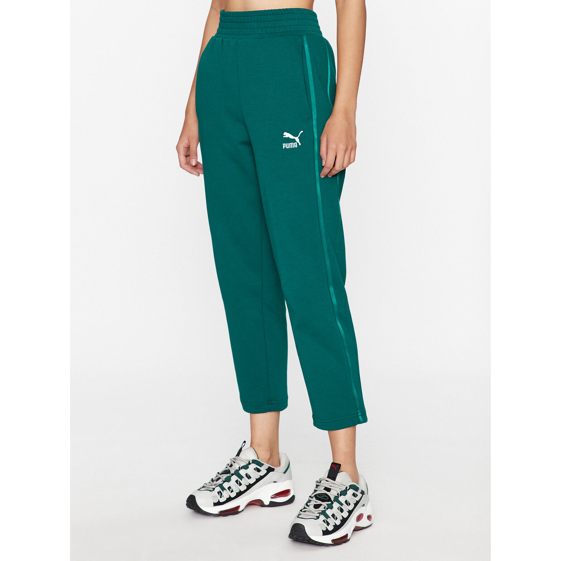 Puma Долнище анцуг T7 621467 Зелен Regular Fit - Pepit.bg