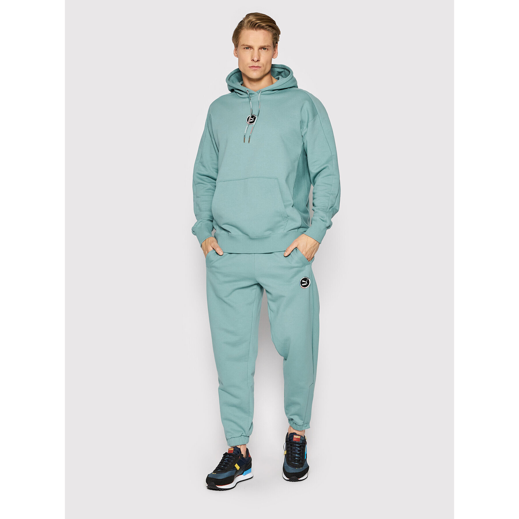 Puma Долнище анцуг T7 Go For 534176 Син Relaxed Fit - Pepit.bg