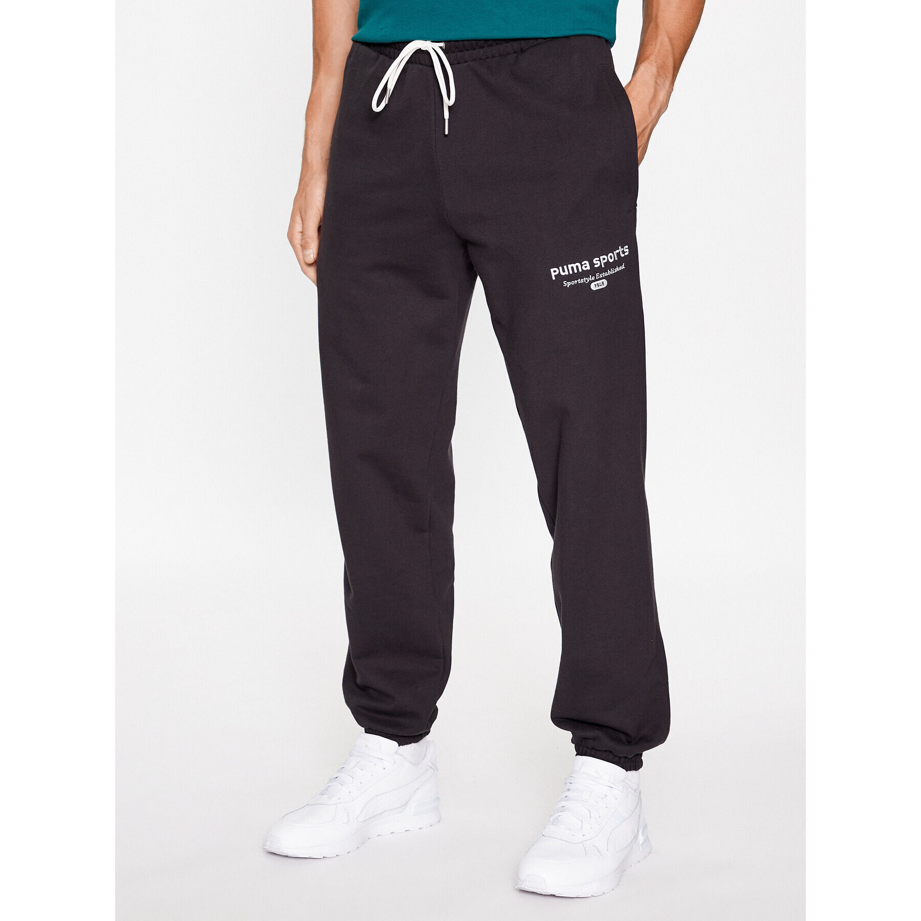 Puma Долнище анцуг Team 621328 Черен Regular Fit - Pepit.bg