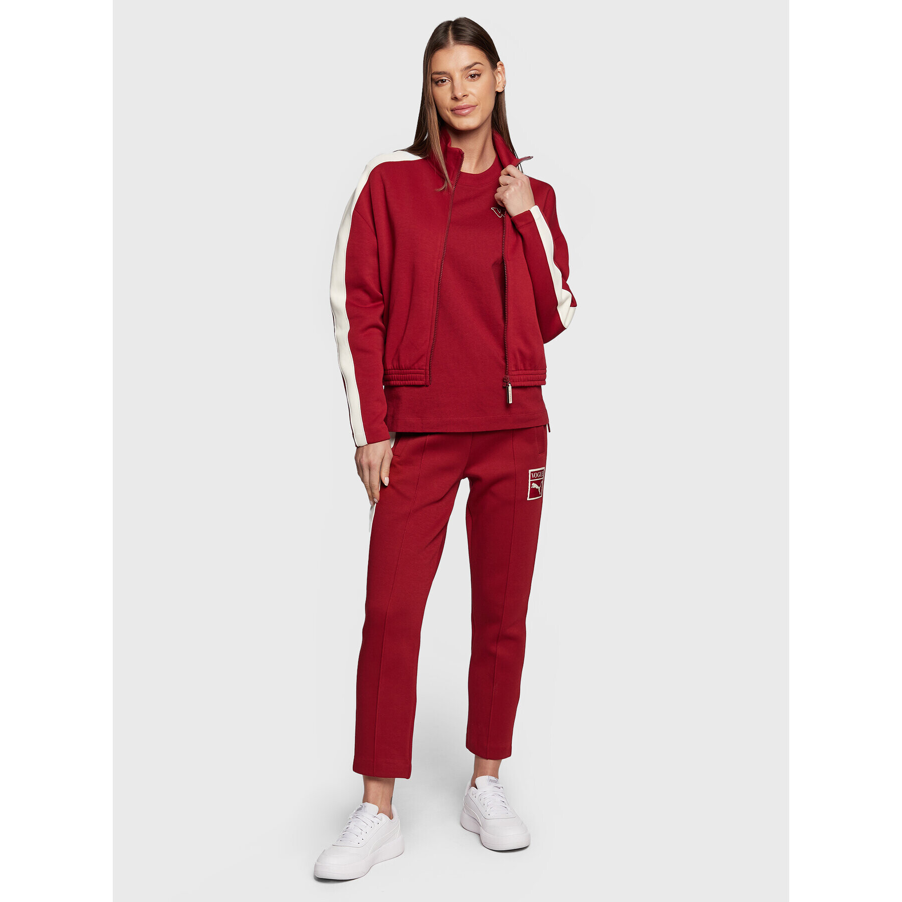 Puma Долнище анцуг VOGUE 536695 Червен Regular Fit - Pepit.bg