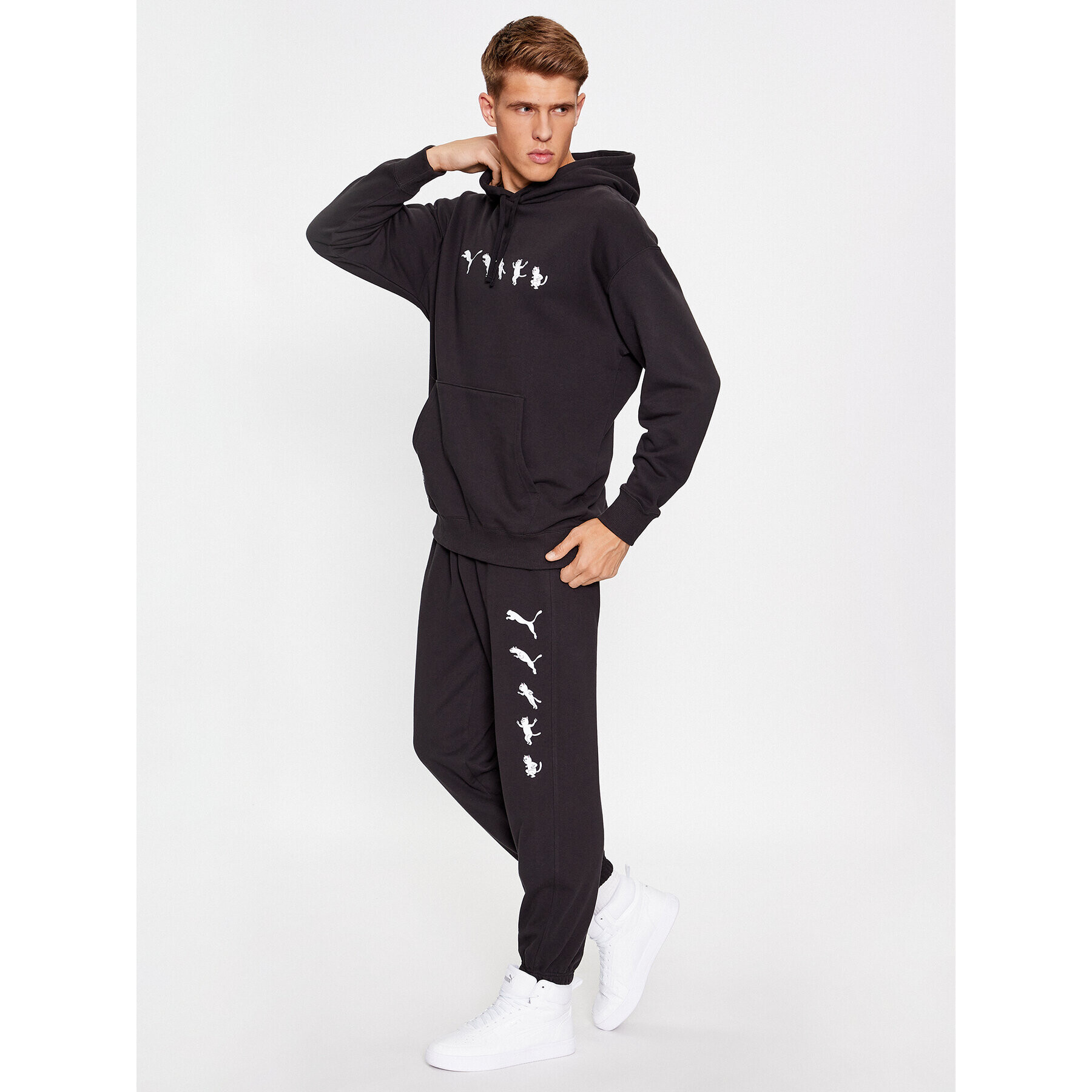 Puma Долнище анцуг X Ripndip 622199 Черен Relaxed Fit - Pepit.bg