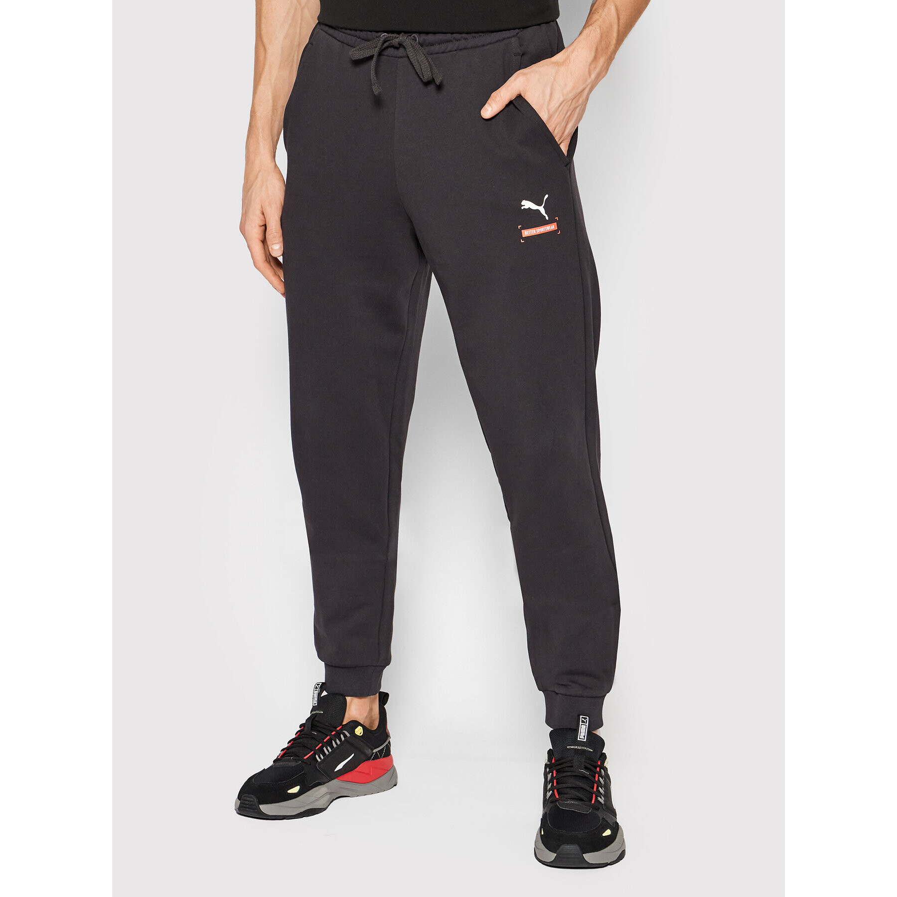 Puma Долнище анцуг Better 847463 Черен Regular Fit - Pepit.bg