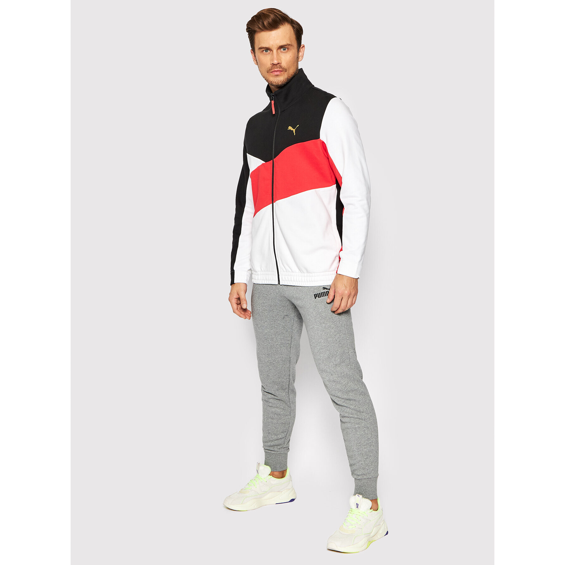 Puma Долнище анцуг Essential 586749 Сив Slim Fit - Pepit.bg