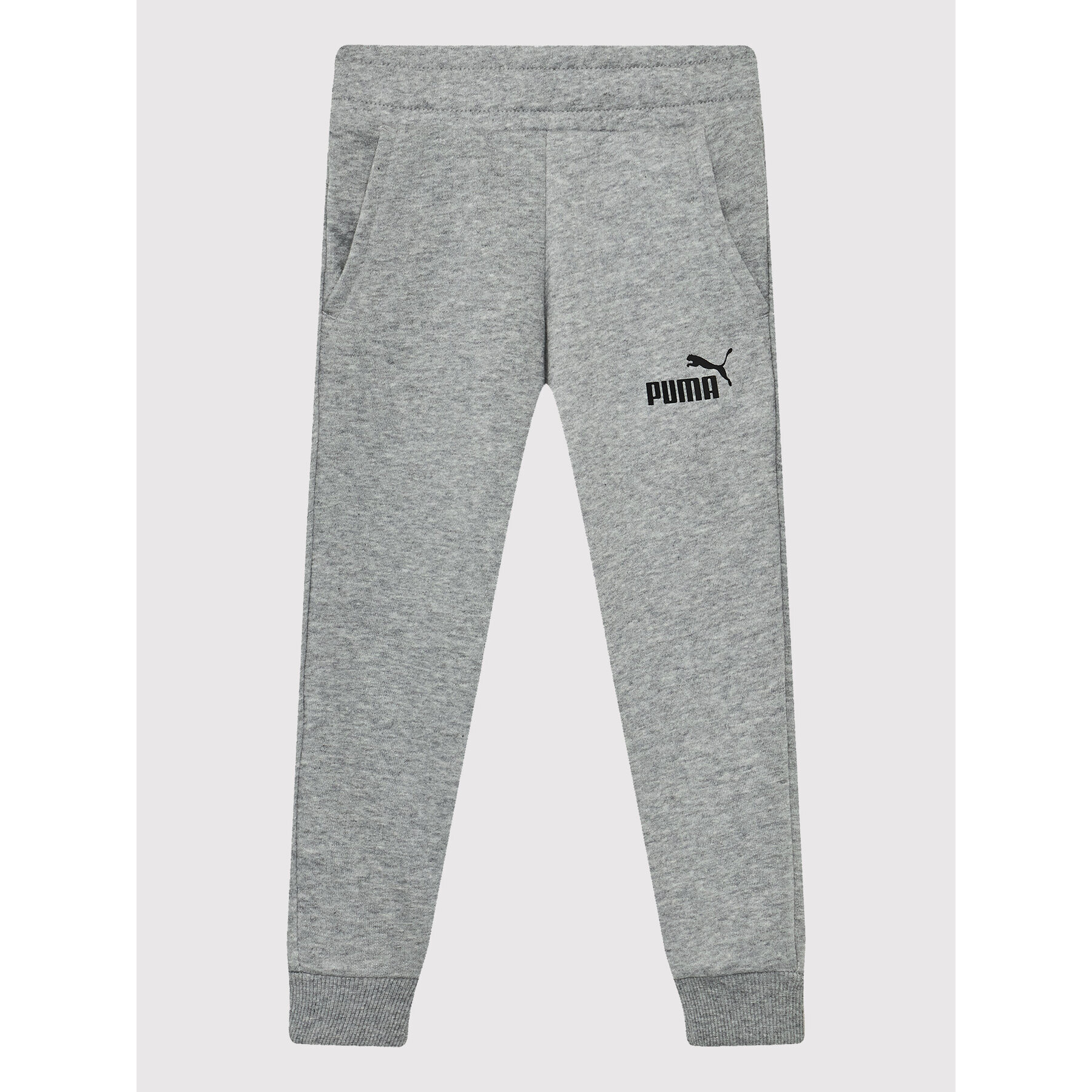Puma Долнище анцуг Essential Logo 586974 Сив Regular Fit - Pepit.bg