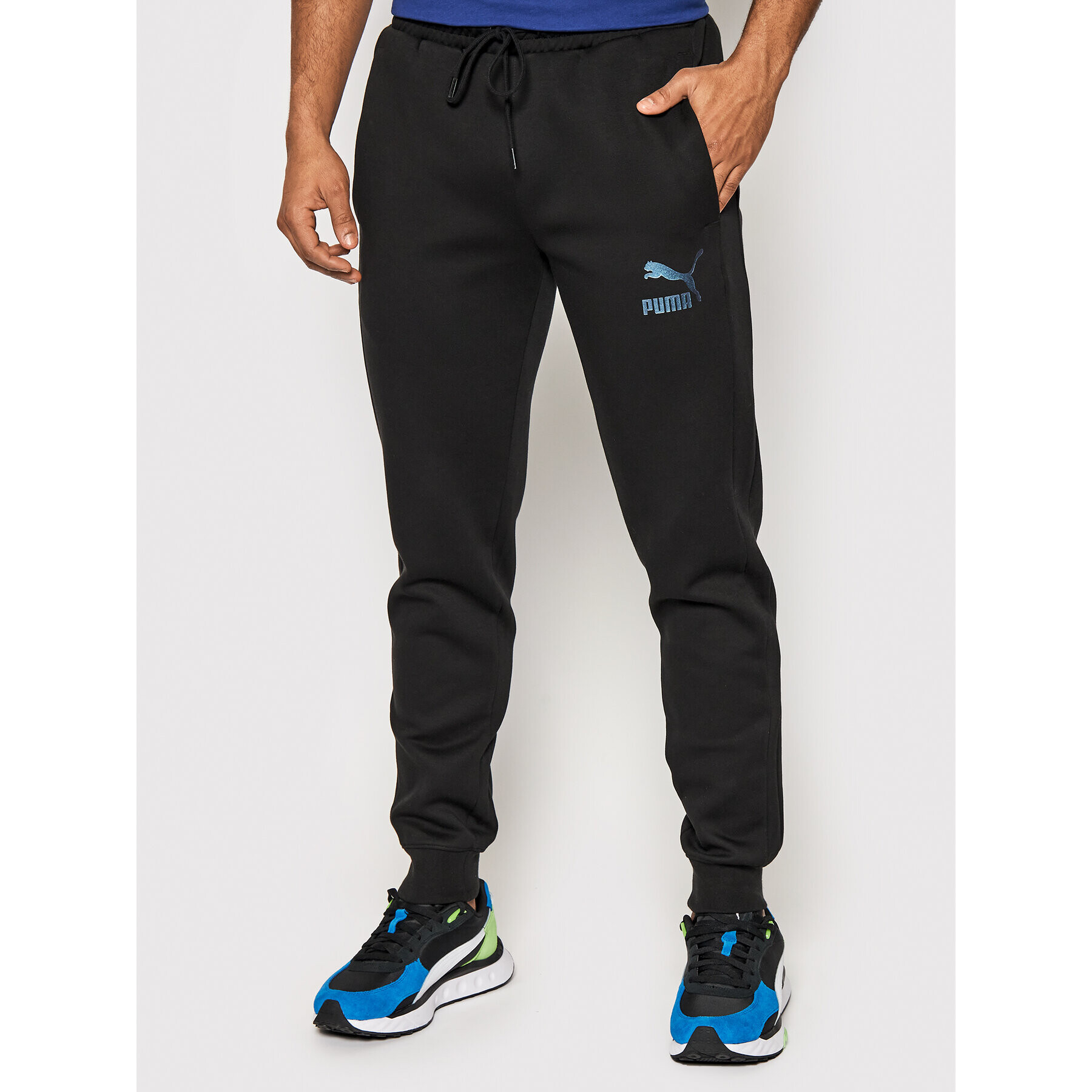 Puma Долнище анцуг Iconic T7 Track 530746 Черен Regular Fit - Pepit.bg