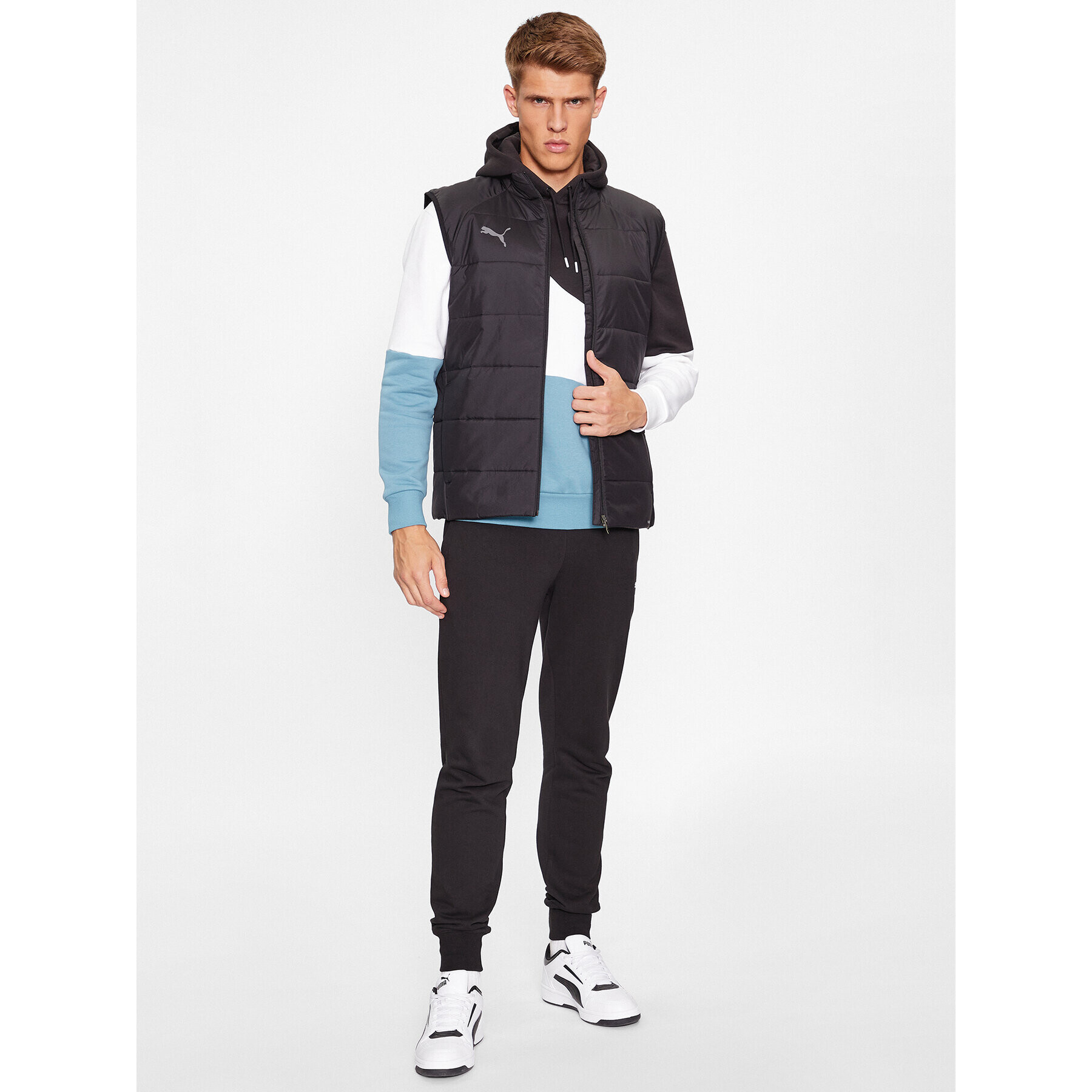 Puma Елек Teamliga 657968 Черен Regular Fit - Pepit.bg