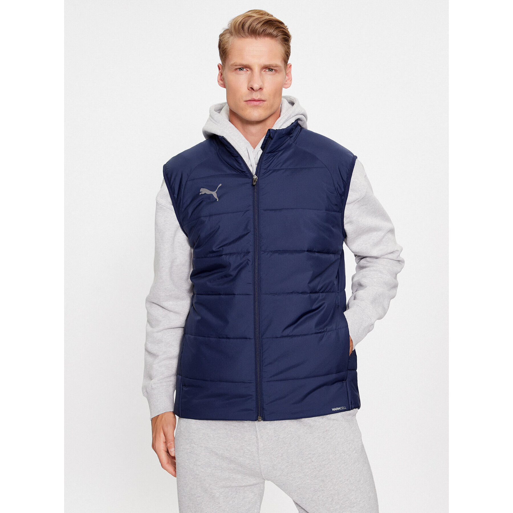Puma Елек Teamliga 657968 Тъмносин Regular Fit - Pepit.bg