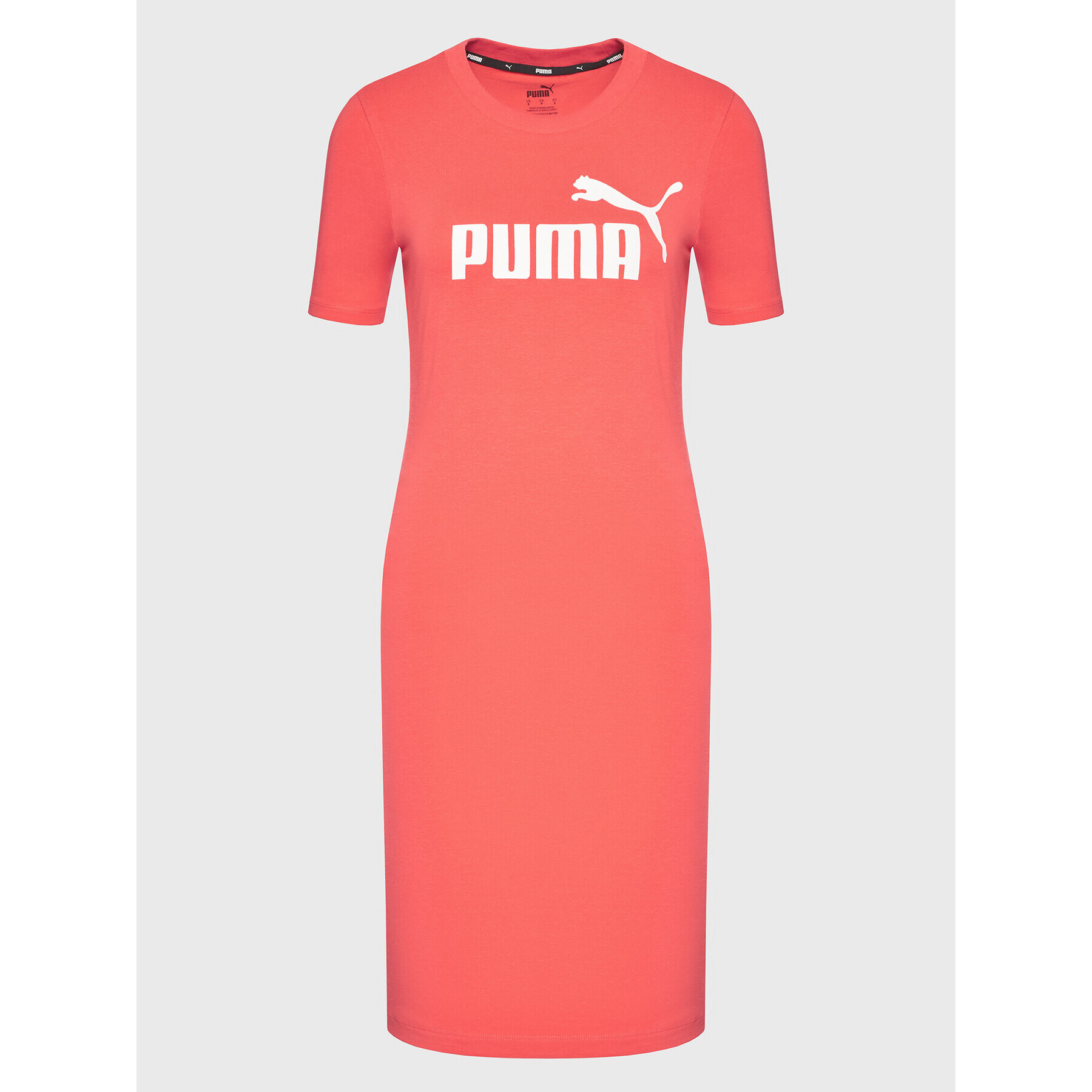 Puma Ежедневна рокля Essentials 848349 Розов Slim Fit - Pepit.bg