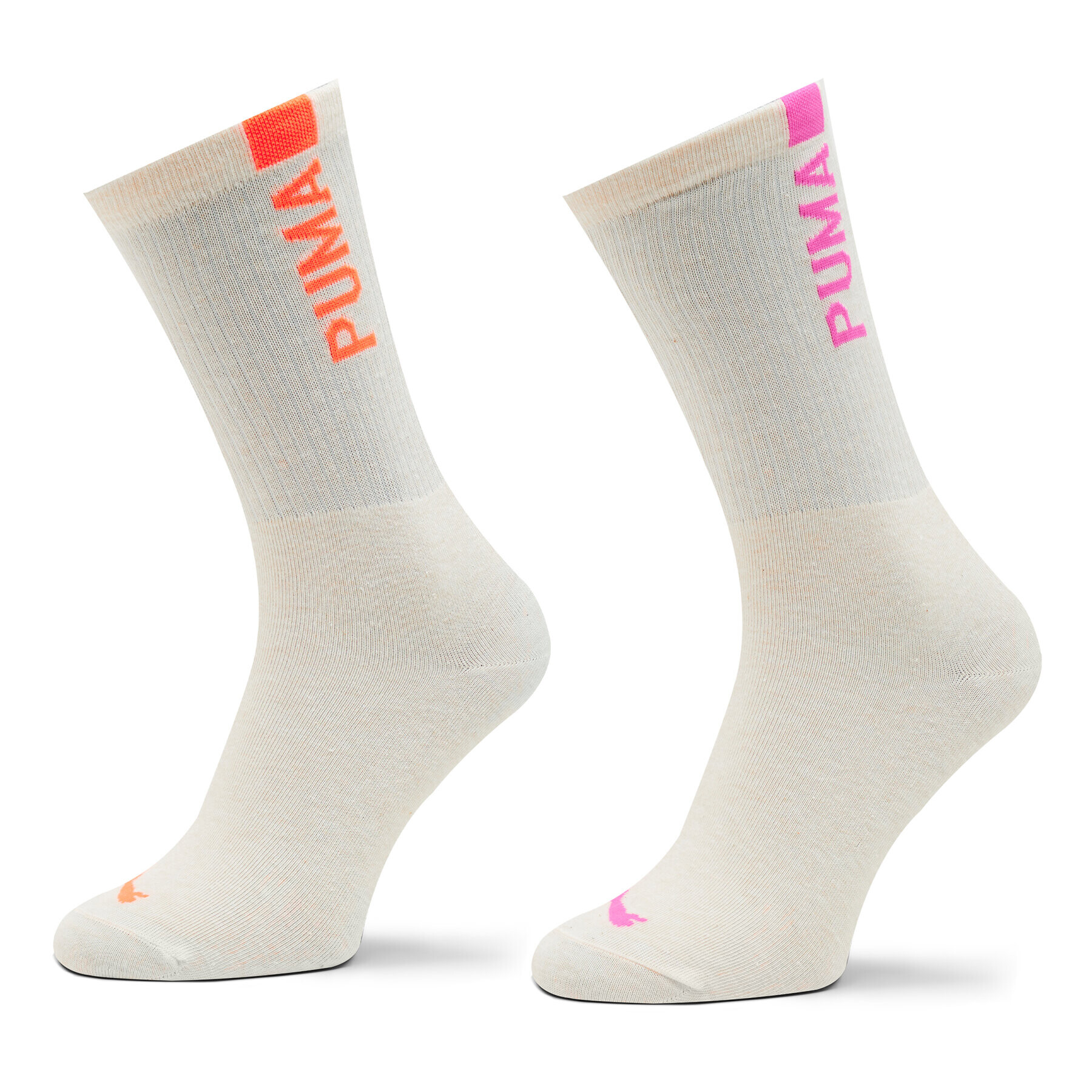 Puma Комплект 2 чифта дълги чорапи дамски Women Slouch Sock 2P 938005 Бял - Pepit.bg