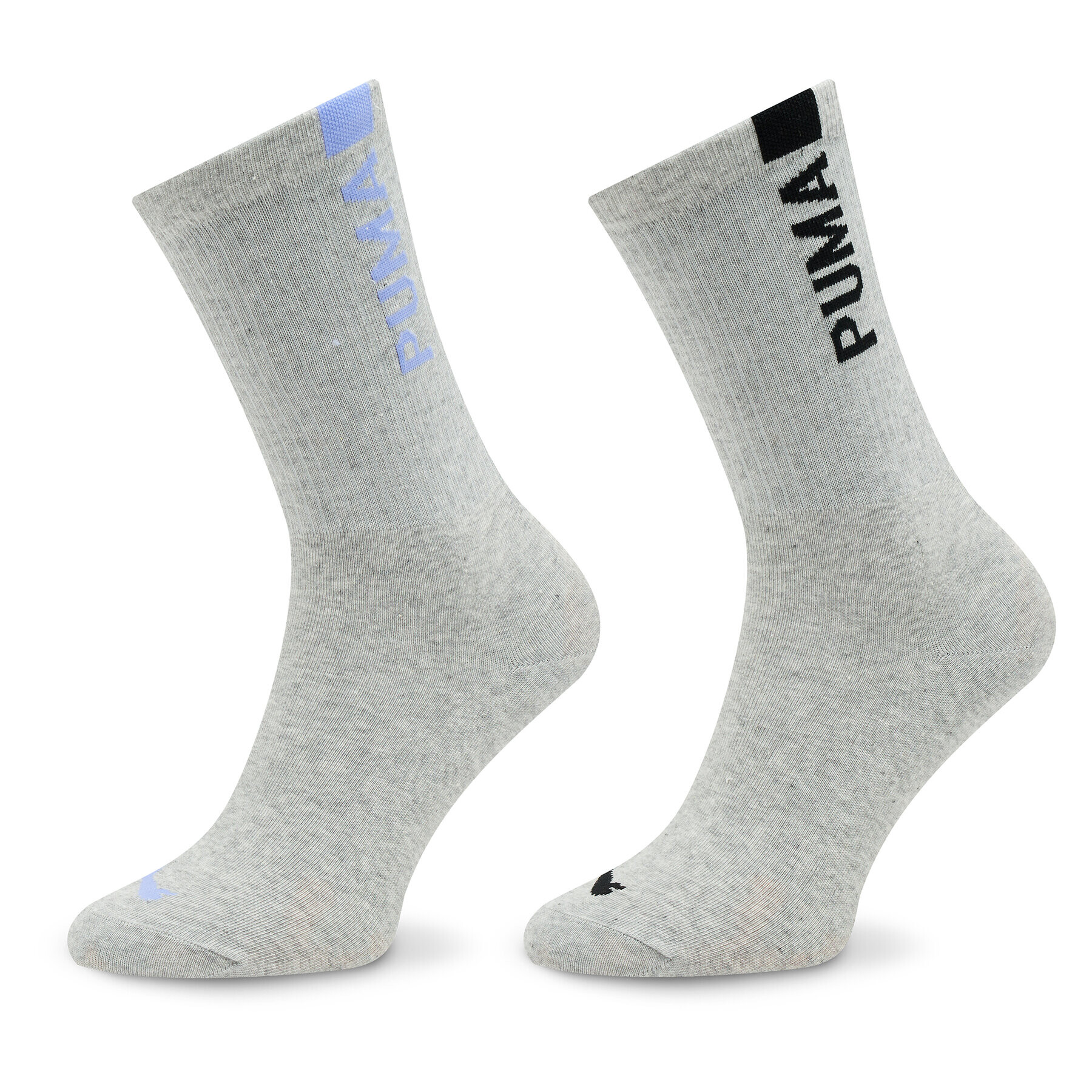 Puma Комплект 2 чифта дълги чорапи дамски Women Slouch Sock 2P 938005 Сив - Pepit.bg