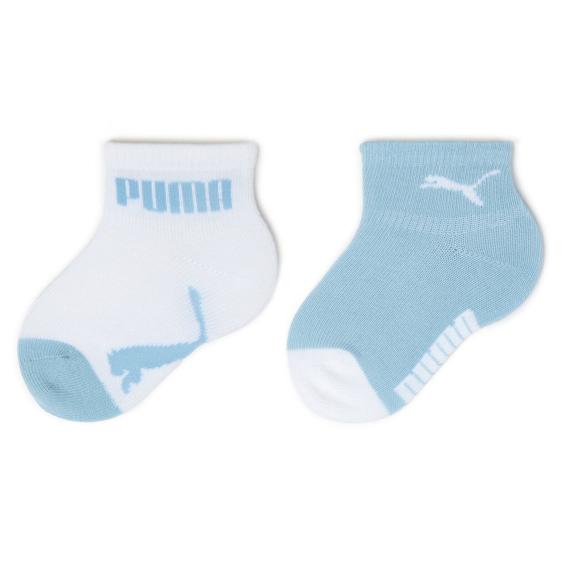 Puma Комплект 2 чифта дълги чорапи детски Baby Mini Cats Lifestyle Sock 2P 935478 Бял - Pepit.bg