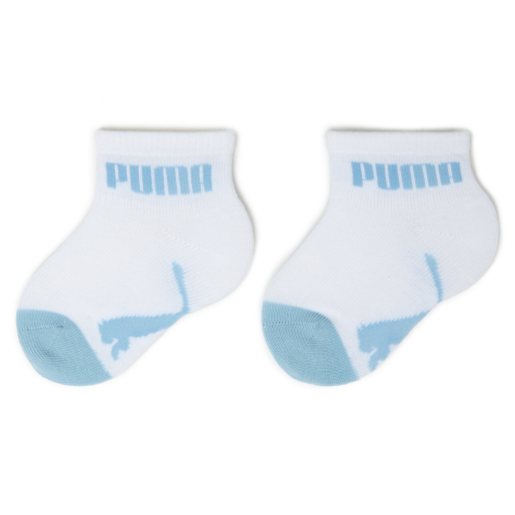 Puma Комплект 2 чифта дълги чорапи детски Baby Mini Cats Lifestyle Sock 2P 935478 Бял - Pepit.bg