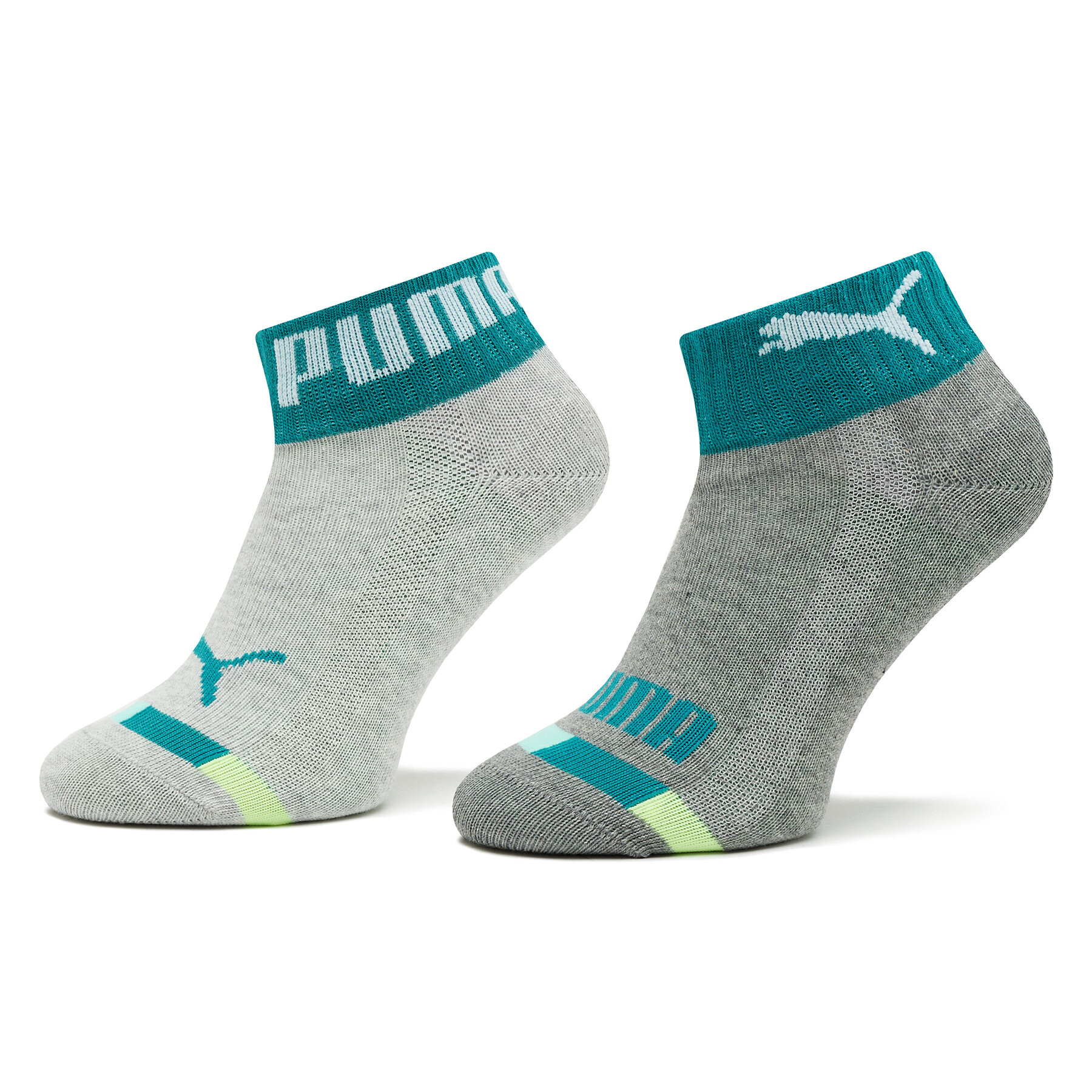 Puma Комплект 2 чифта дълги чорапи детски Kids Seasonal Quarter 2P 938007 Сив - Pepit.bg