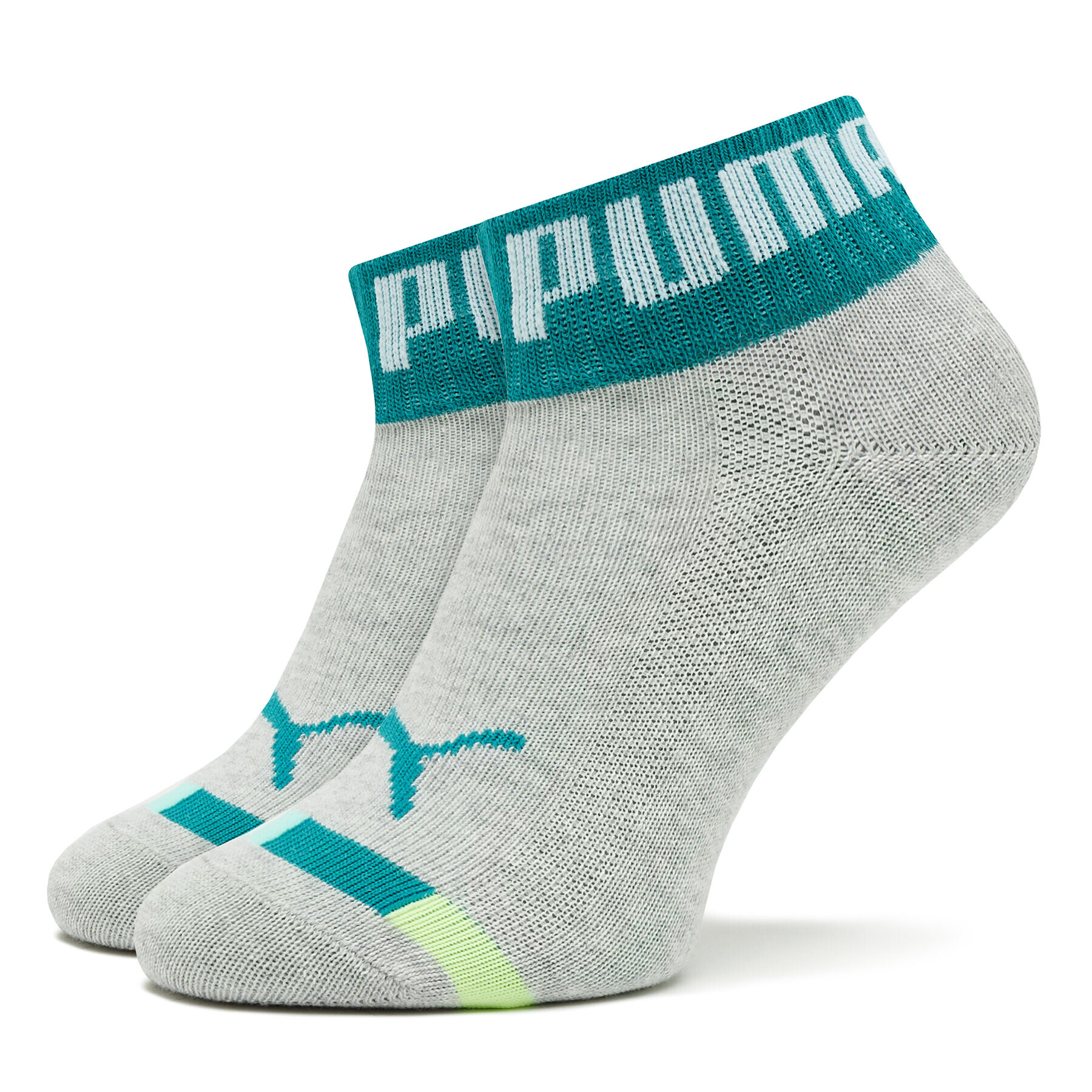 Puma Комплект 2 чифта дълги чорапи детски Kids Seasonal Quarter 2P 938007 Сив - Pepit.bg