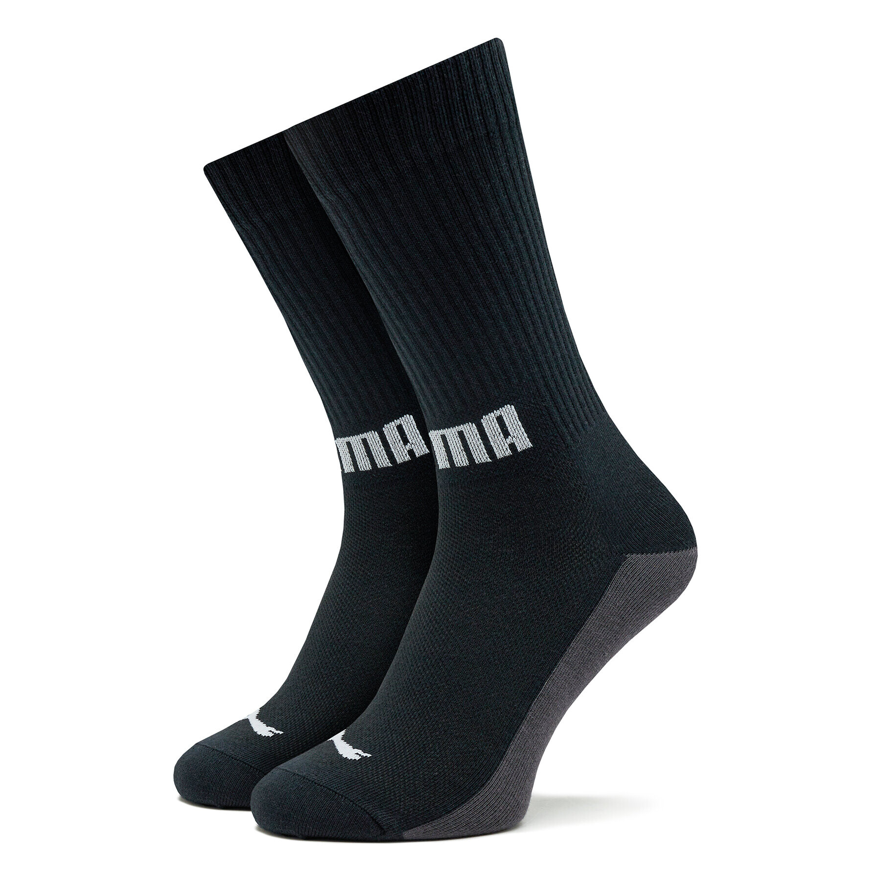 Puma Комплект 2 чифта дълги чорапи мъжки Men Front Logo Crew 2P 938010 Черен - Pepit.bg