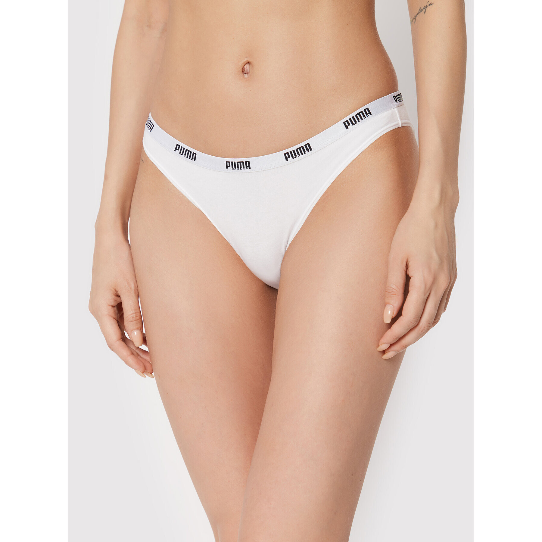 Puma Комплект 2 чифта класически бикини Everyday 907851 Бял - Pepit.bg