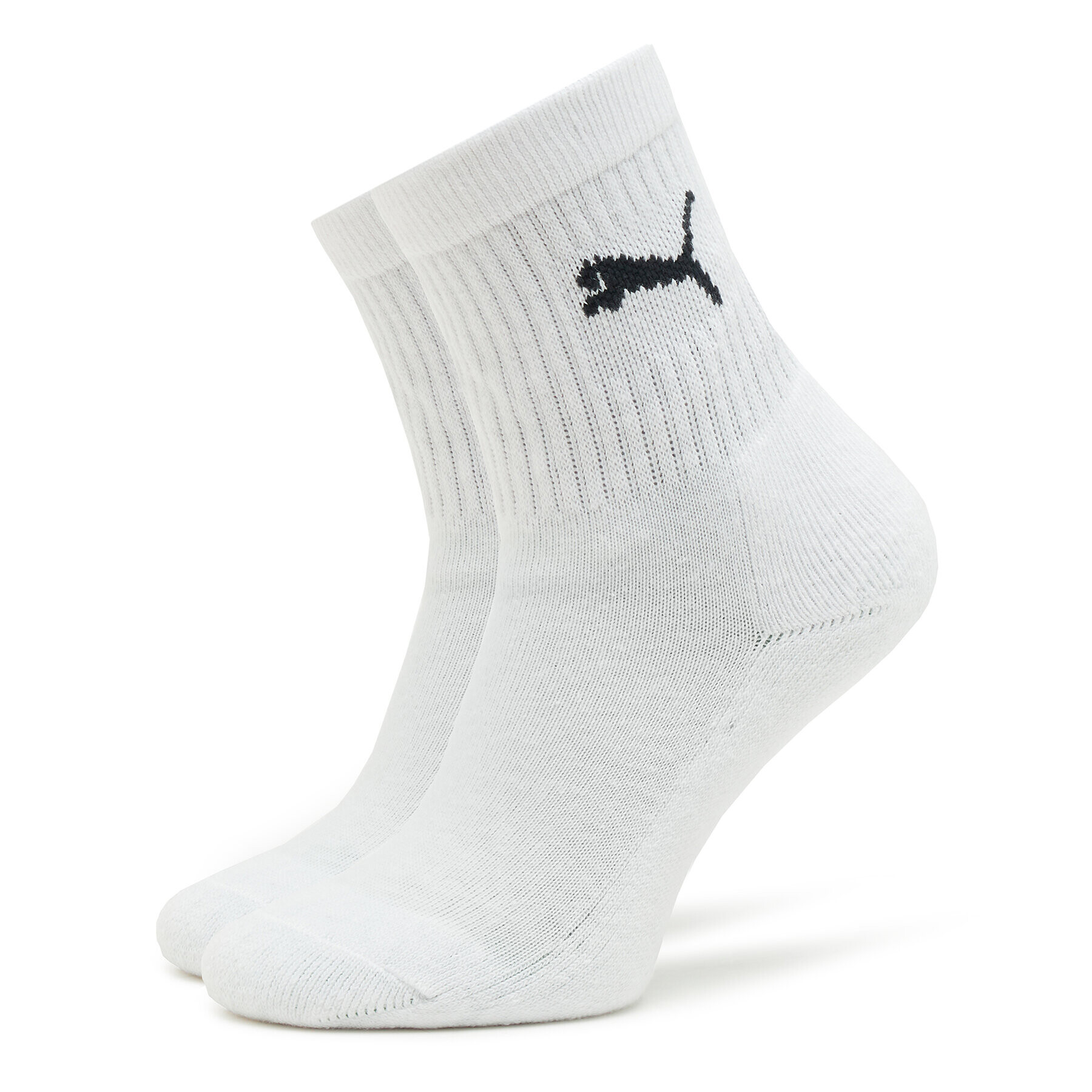 Puma Комплект 3 чифта дълги чорапи детски Junior Crew Sock 3P 907958 Бял - Pepit.bg