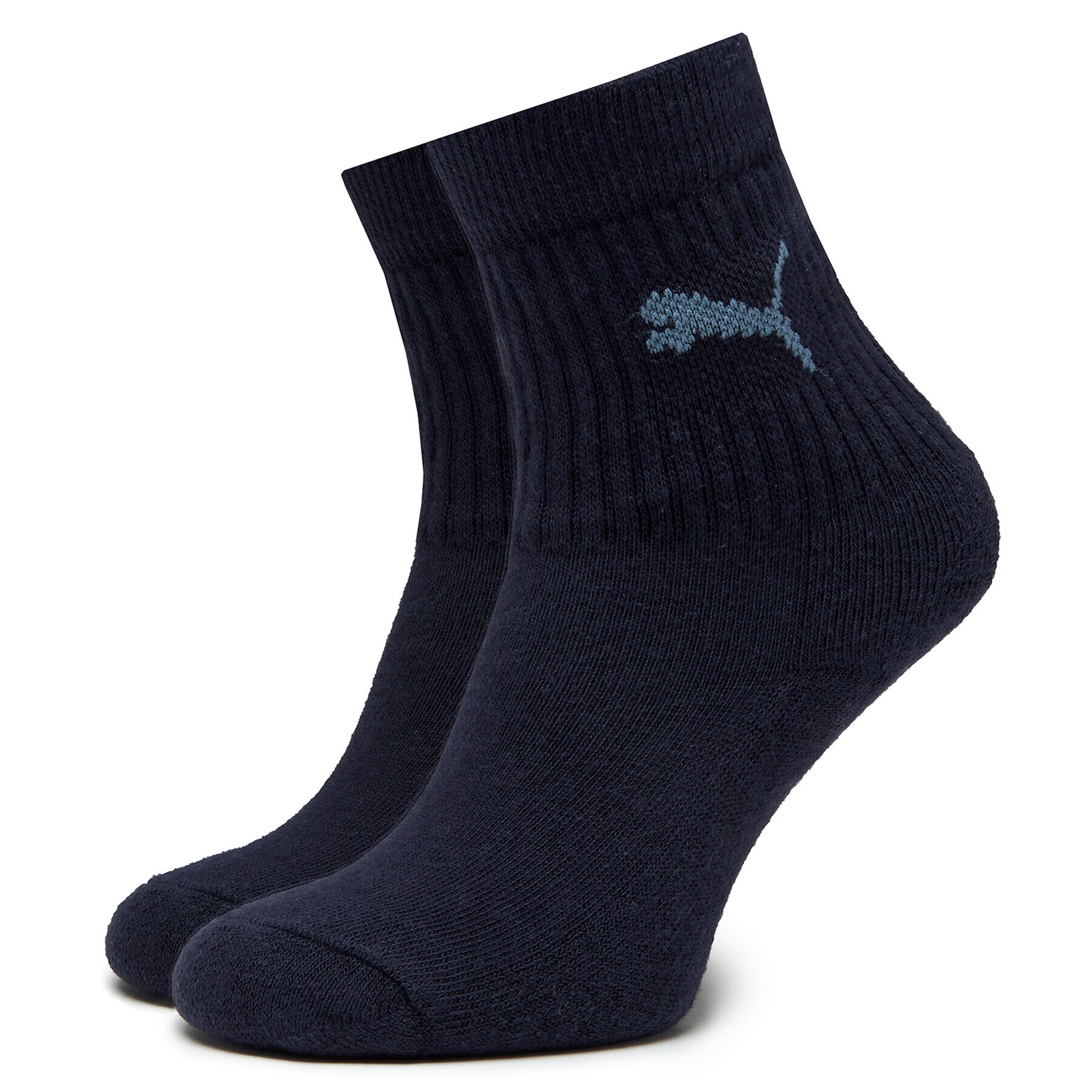 Puma Комплект 3 чифта дълги чорапи детски Junior Crew Sock 3P 907958 Тъмносин - Pepit.bg