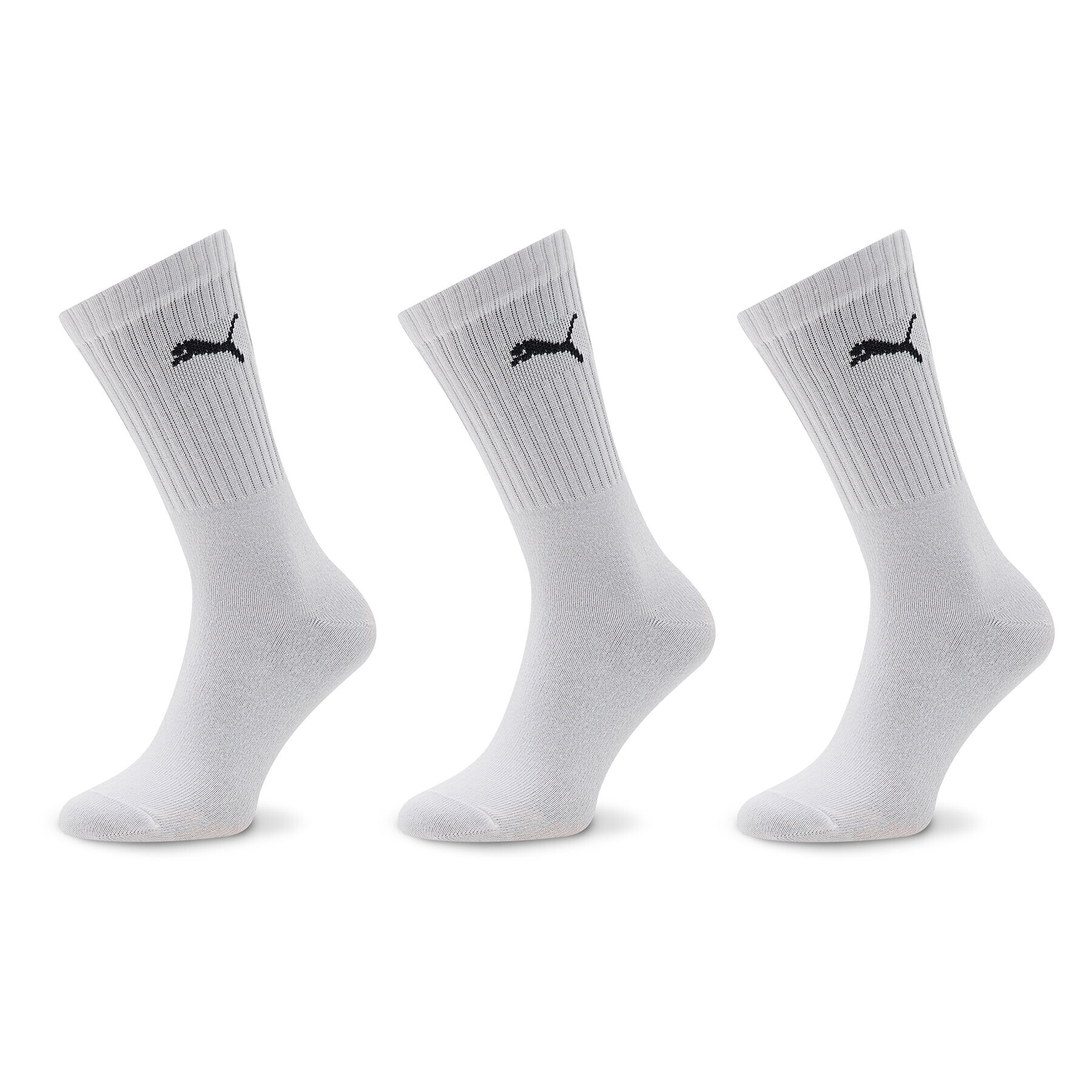 Puma Комплект 3 чифта дълги чорапи мъжки 907940 02 Бял - Pepit.bg
