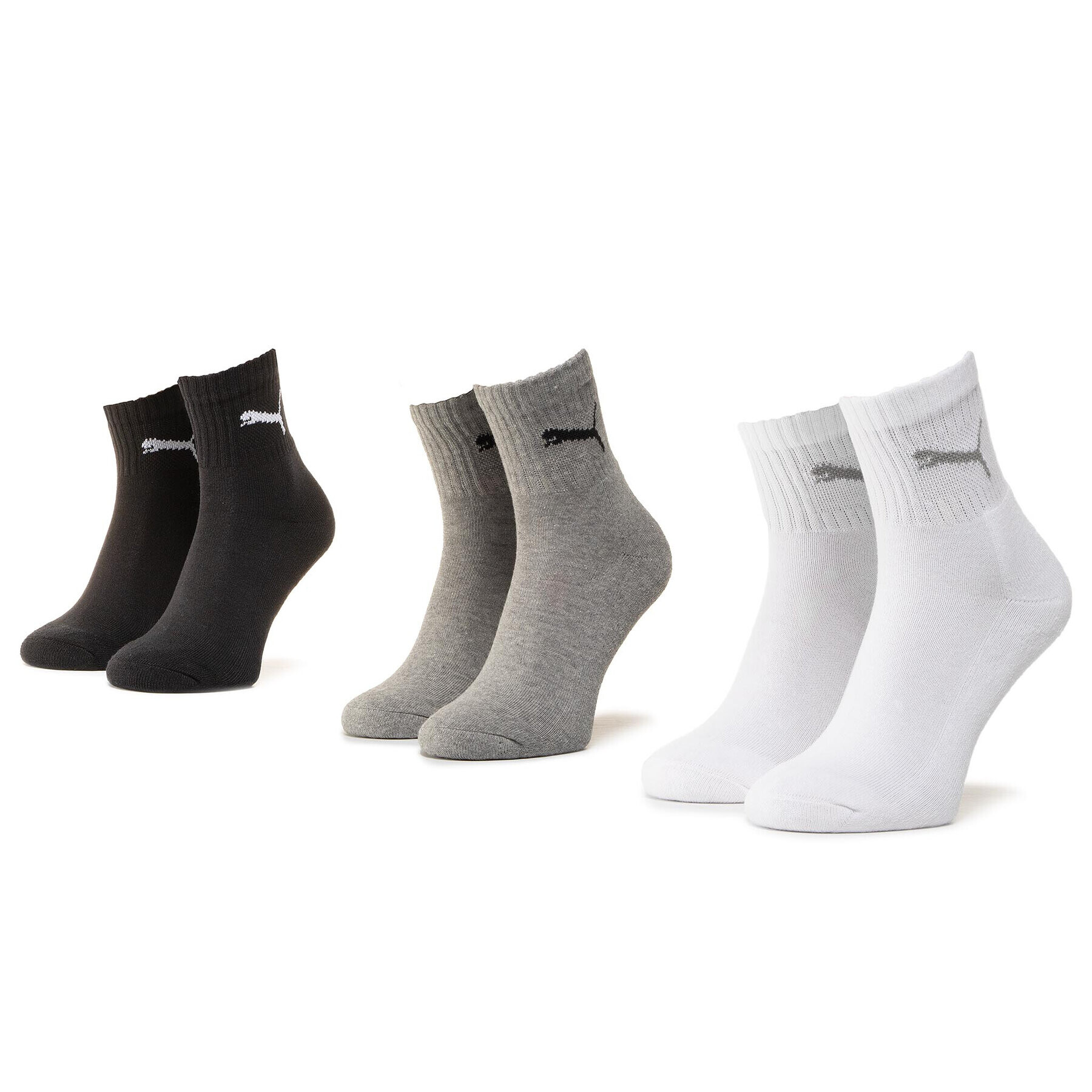 Puma Комплект 3 чифта дълги чорапи мъжки Key Features 906110 63 Бял - Pepit.bg
