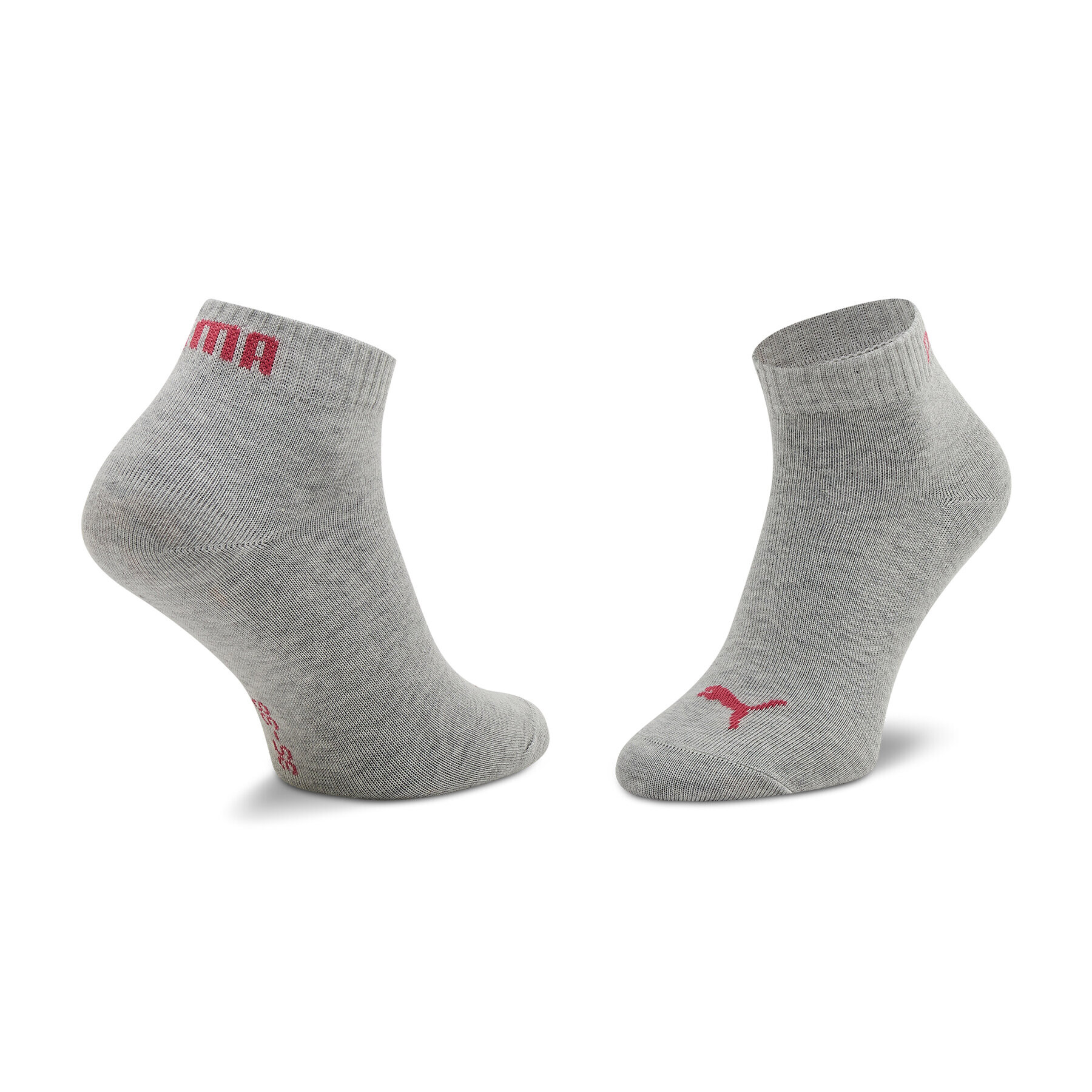 Puma Комплект 3 чифта къси чорапи дамски 906978 16 Сив - Pepit.bg