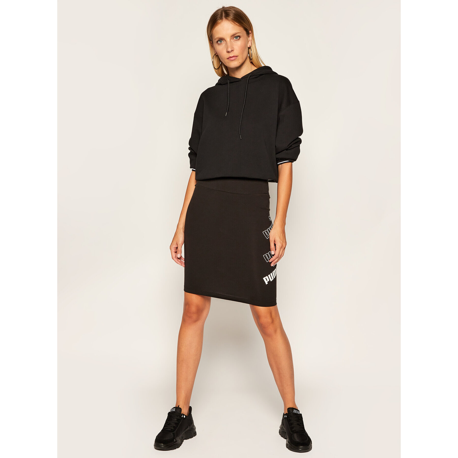 Puma Мини пола Amplified 583617 Черен Slim Fit - Pepit.bg