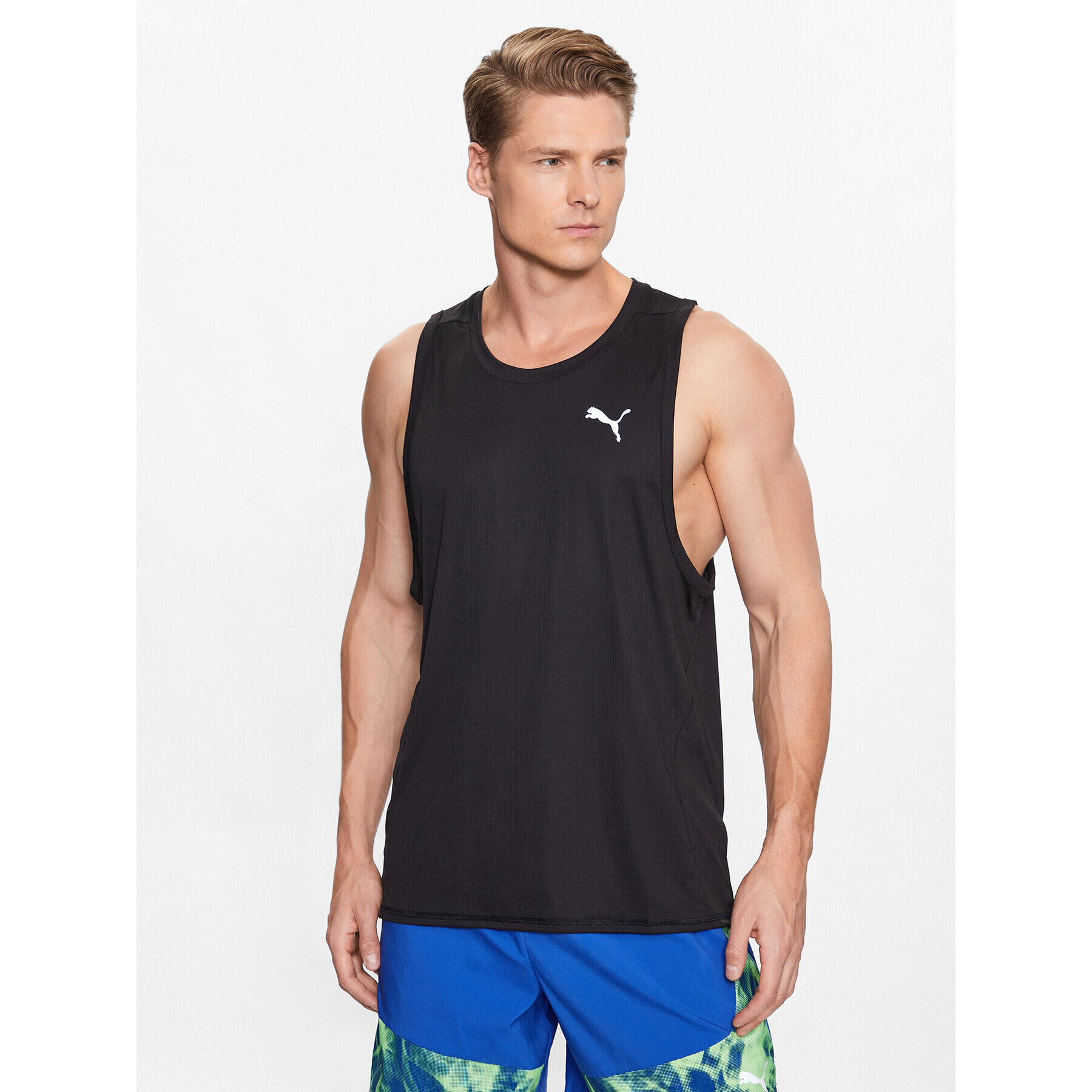 Puma Мъжки топ Run Favorite 523149 Черен Regular Fit - Pepit.bg