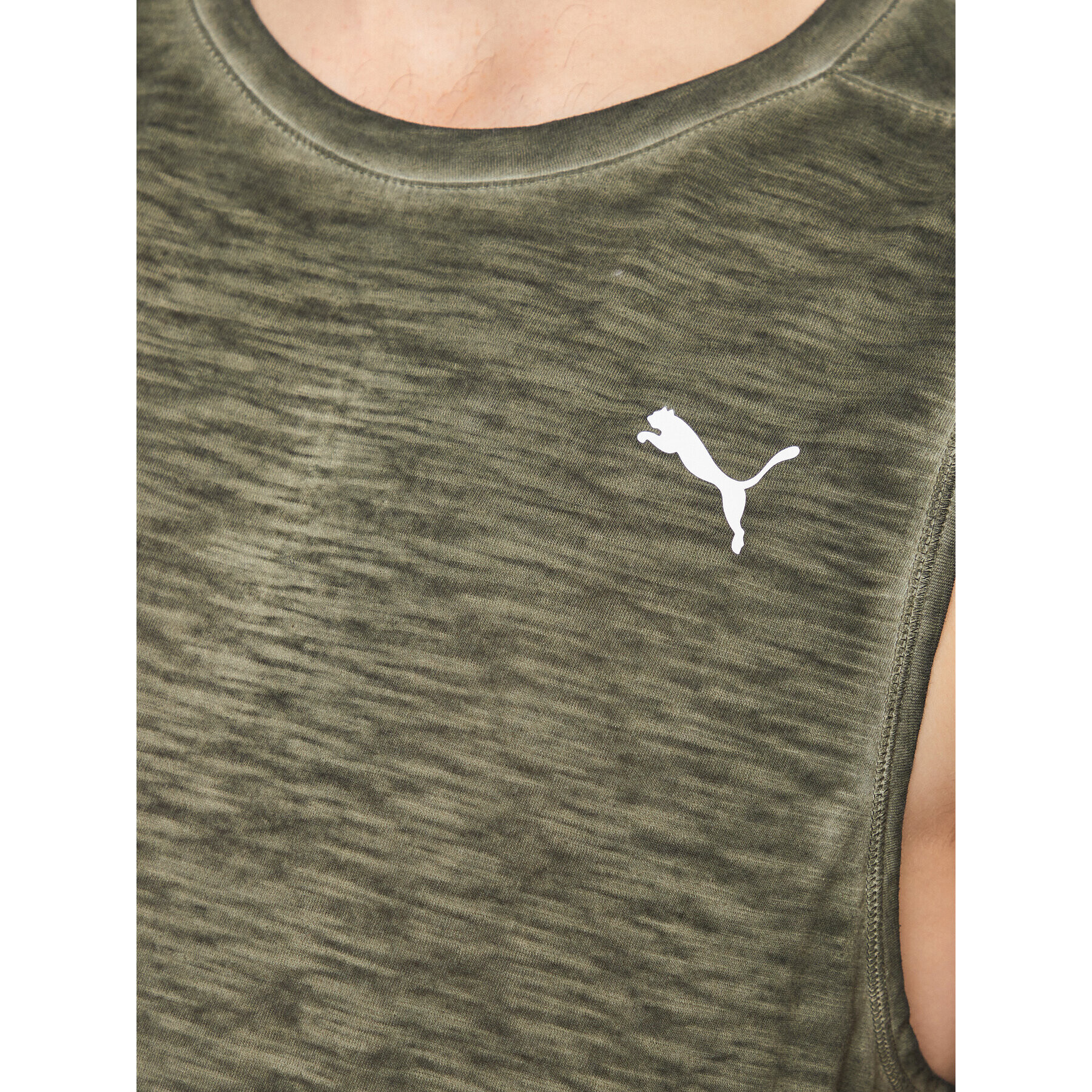 Puma Мъжки топ Studio Foundation 523197 Зелен Regular Fit - Pepit.bg