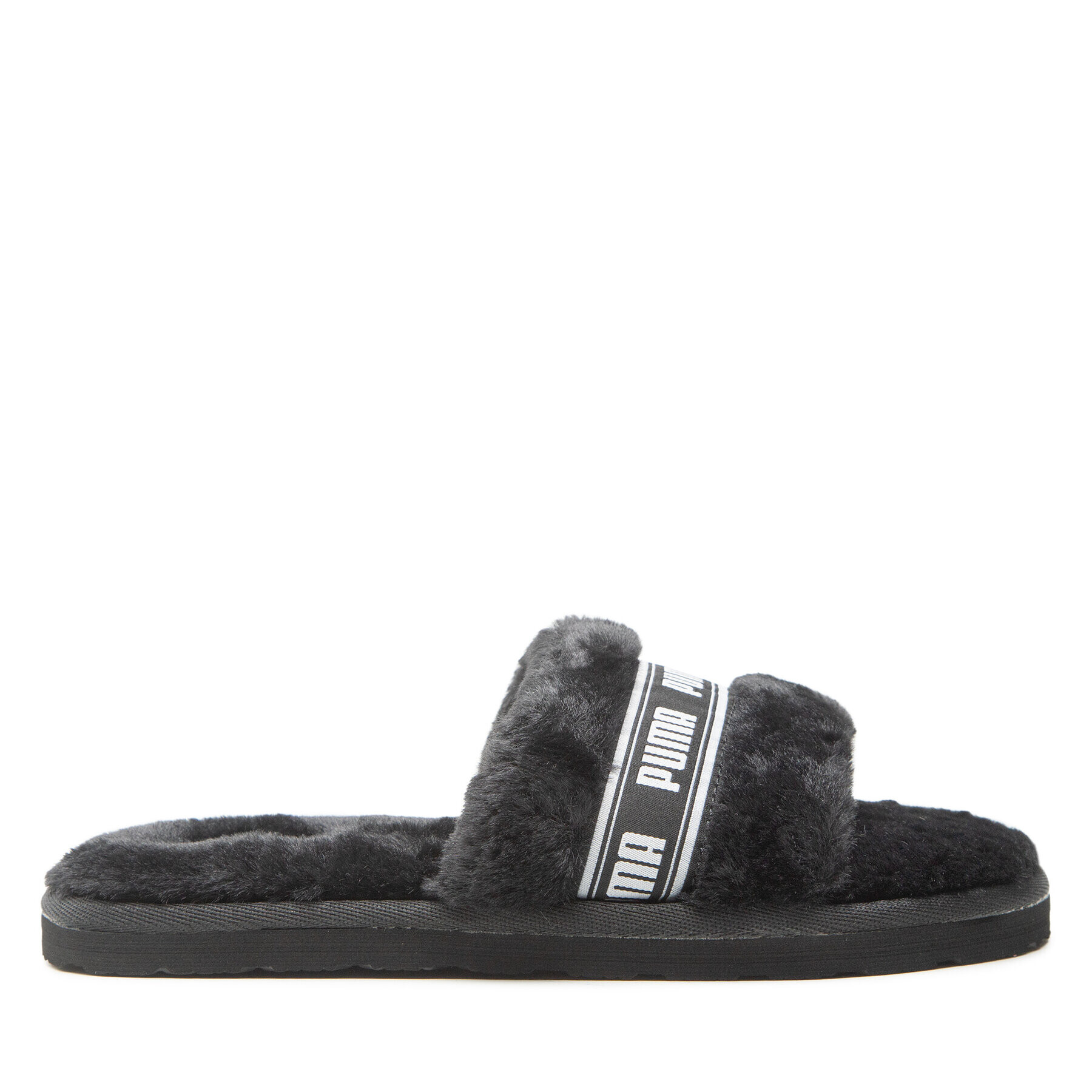 Puma Пантофи Fluff 384937 01 Черен - Pepit.bg