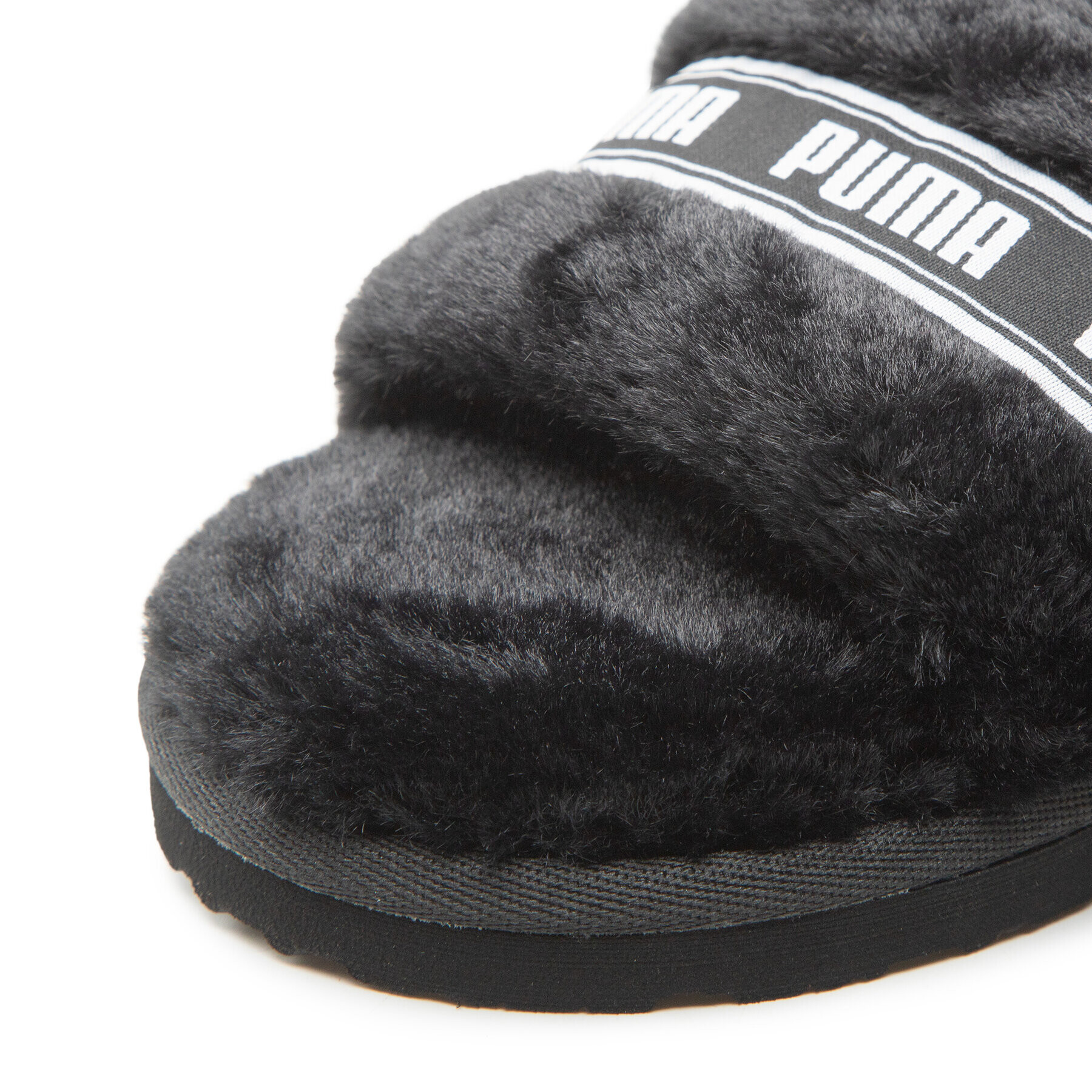 Puma Пантофи Fluff 384937 01 Черен - Pepit.bg