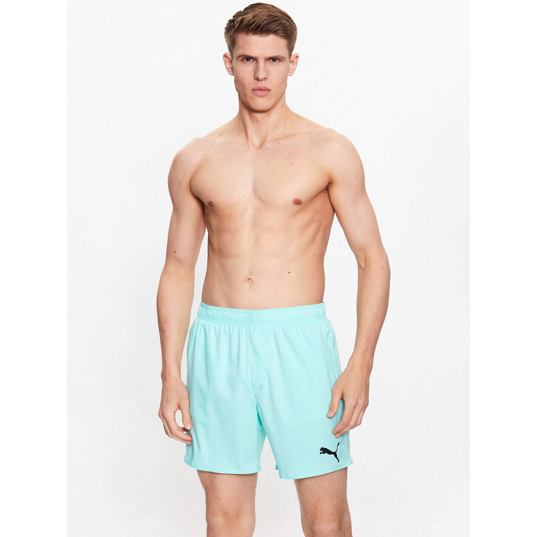 Puma Плувни шорти 935088 Зелен Regular Fit - Pepit.bg