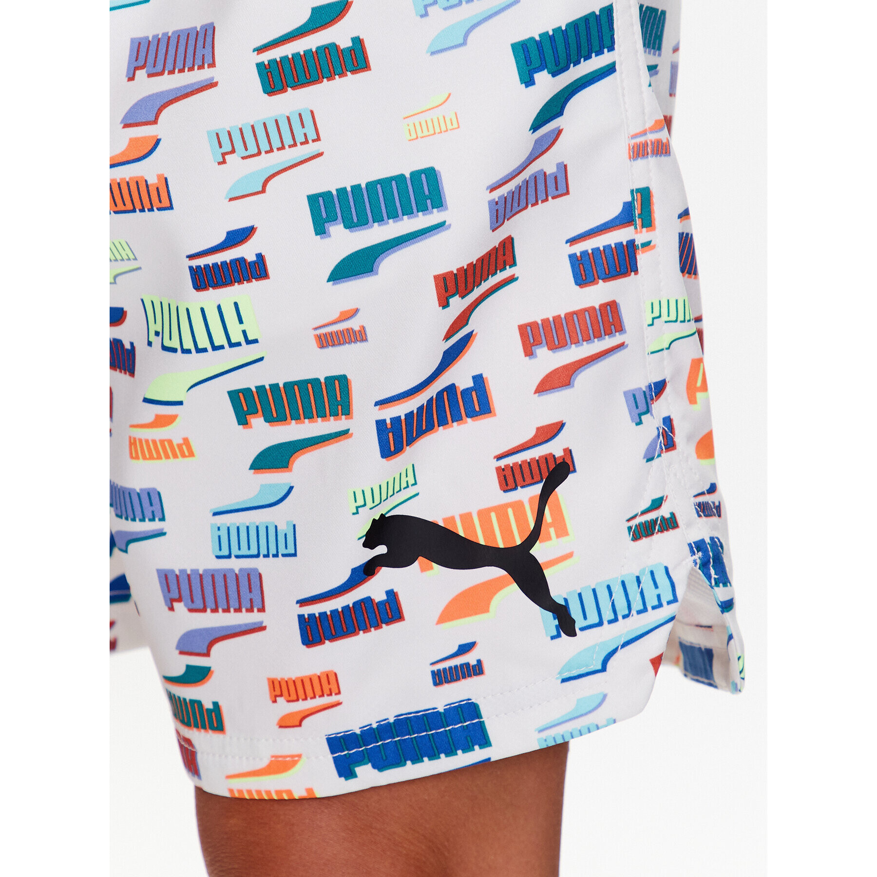 Puma Плувни шорти 938055 Бял Regular Fit - Pepit.bg