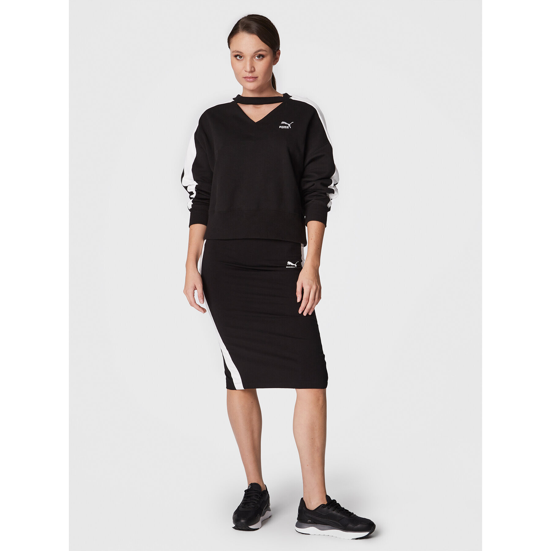 Puma Пола тип молив T7 537071 Черен Slim Fit - Pepit.bg
