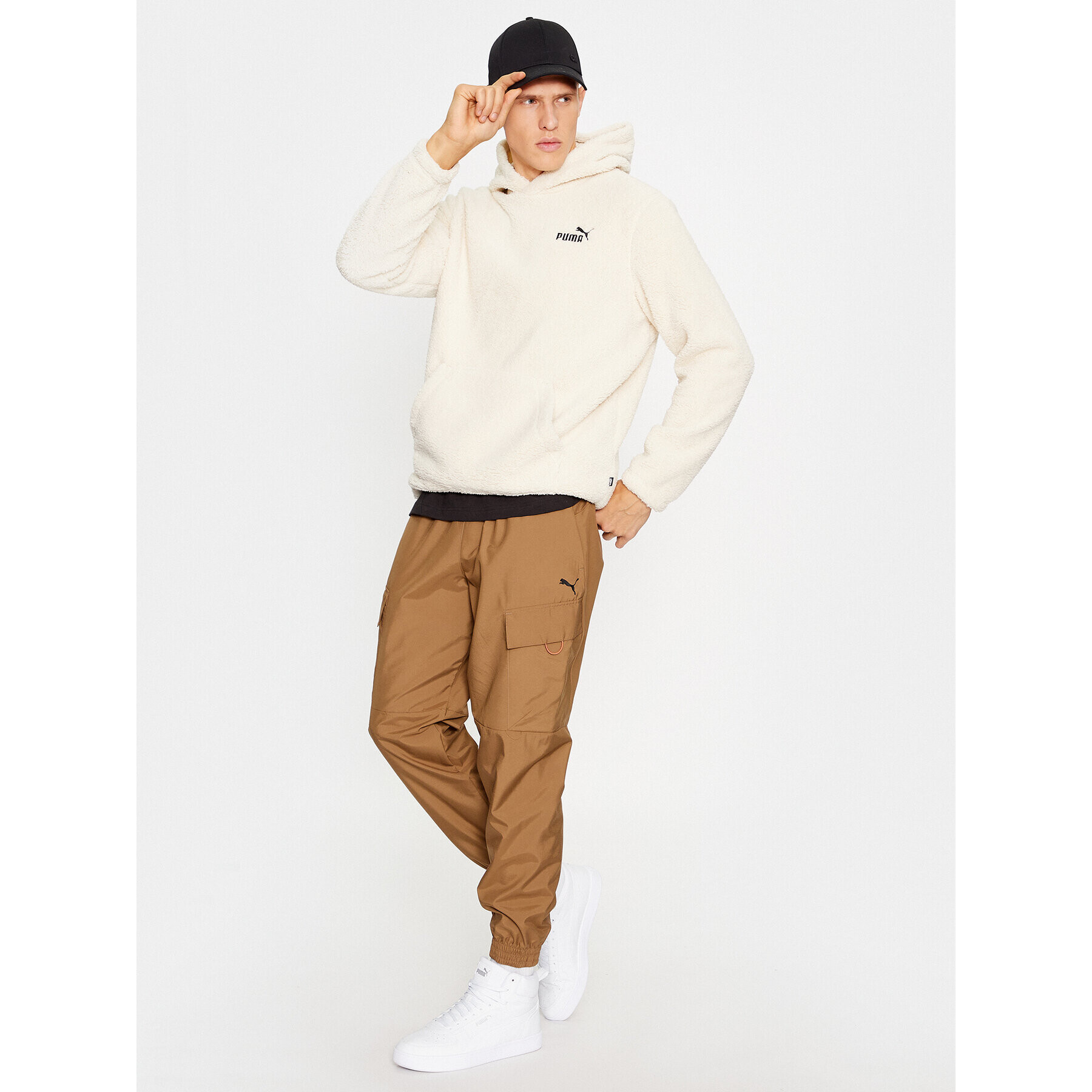 Puma Полар Ess Elevated 675982 Бял Regular Fit - Pepit.bg