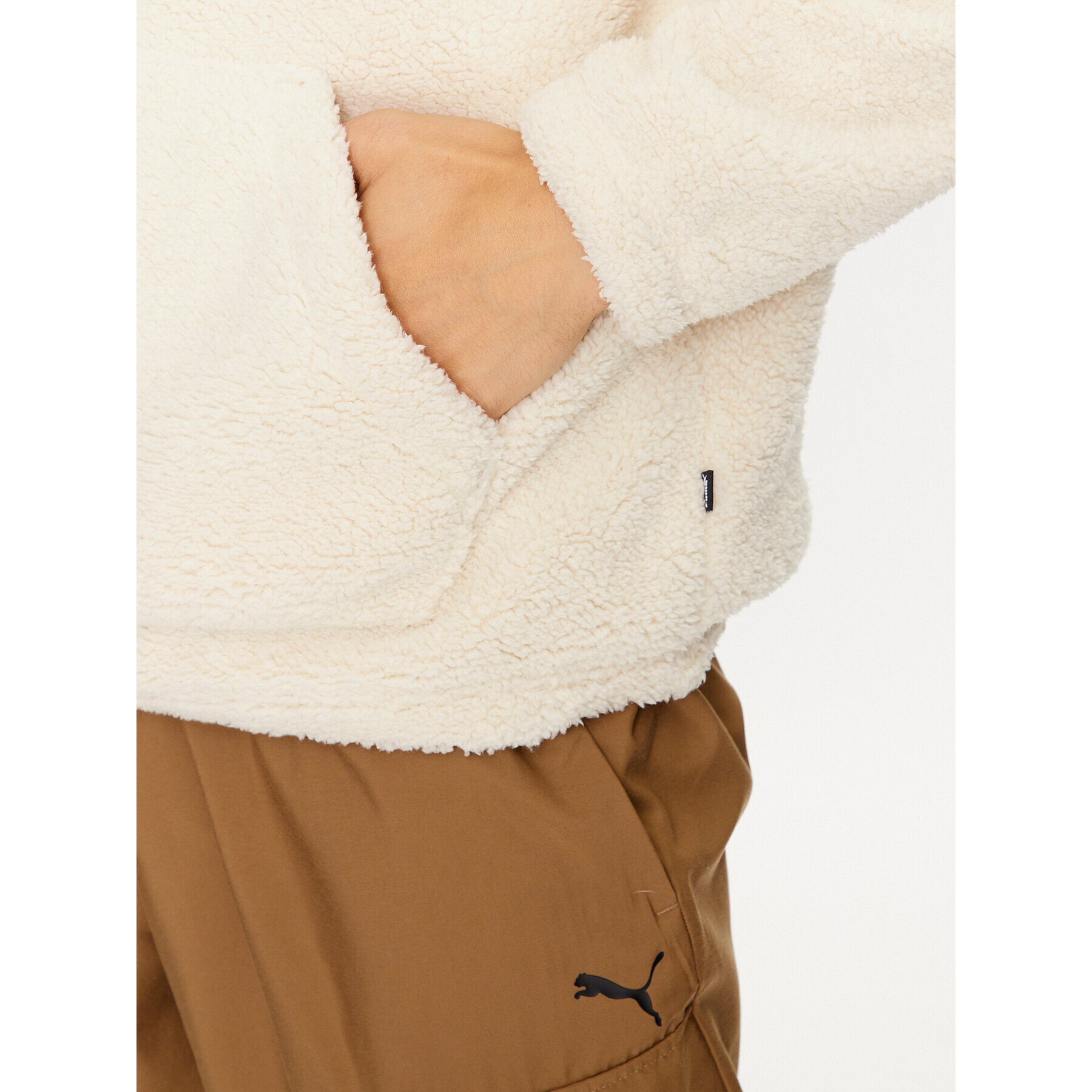Puma Полар Ess Elevated 675982 Бял Regular Fit - Pepit.bg