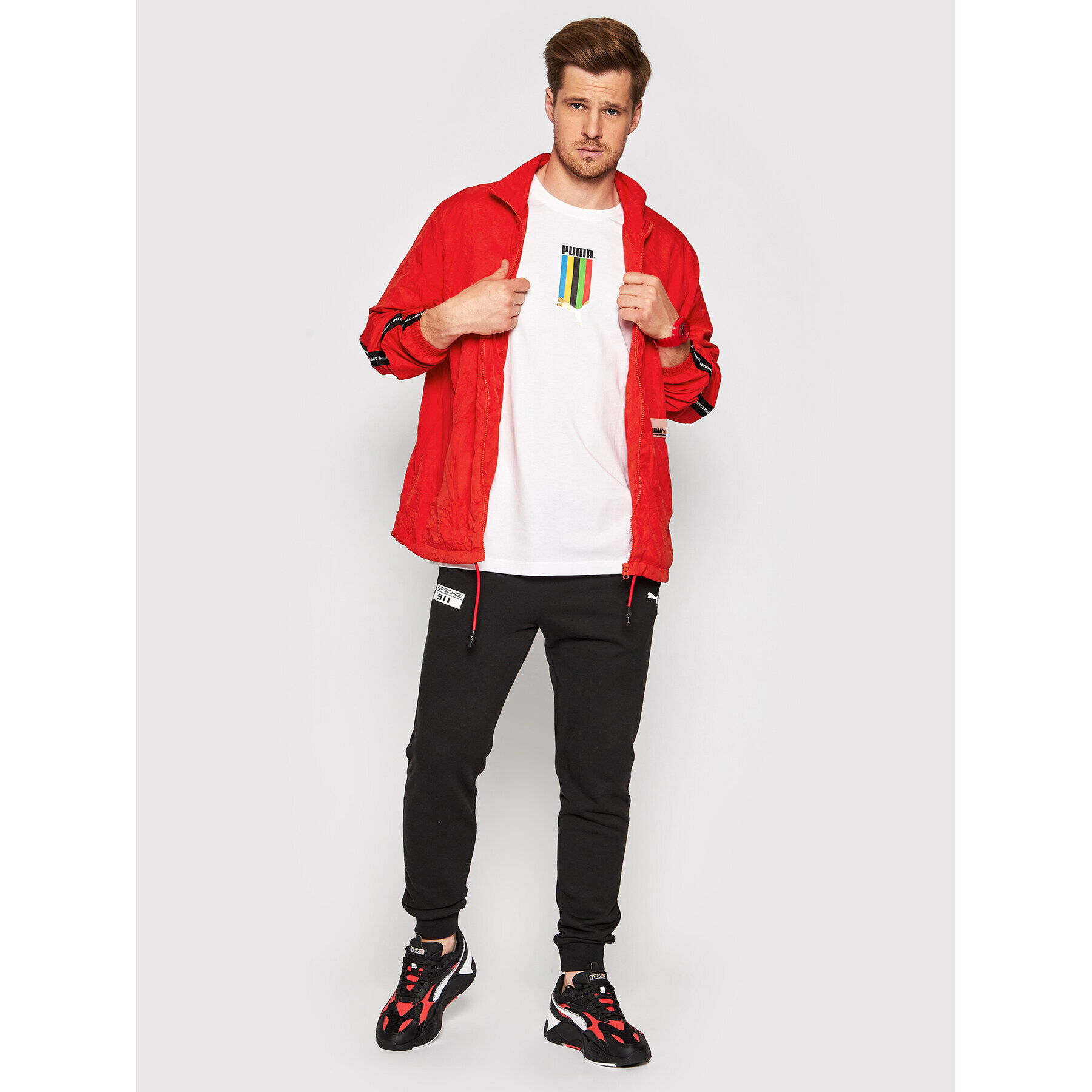 Puma Преходно яке Avenir Woven Track 596470 Червен Regular Fit - Pepit.bg