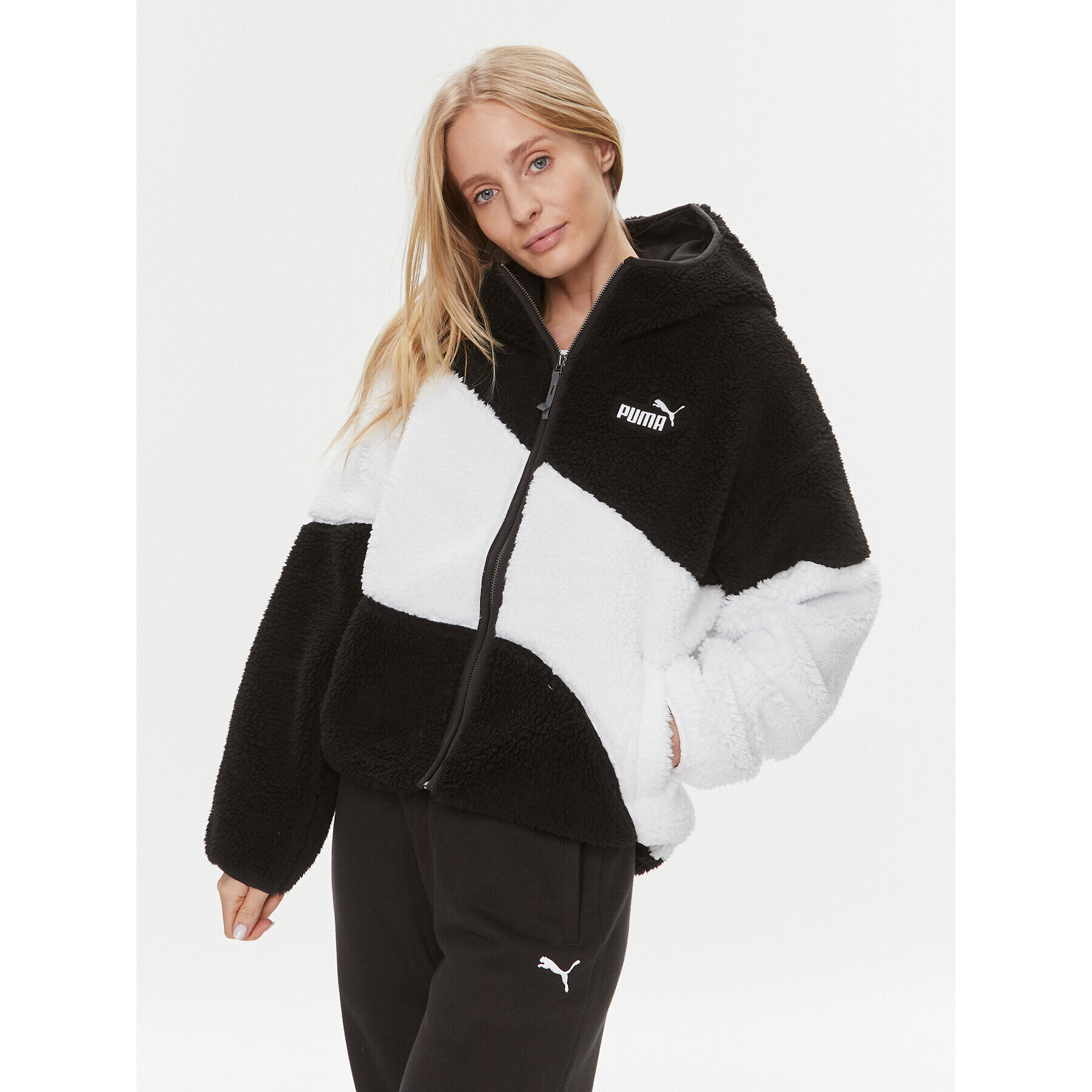 Puma Преходно яке Big Cat 675370 Черен Regular Fit - Pepit.bg