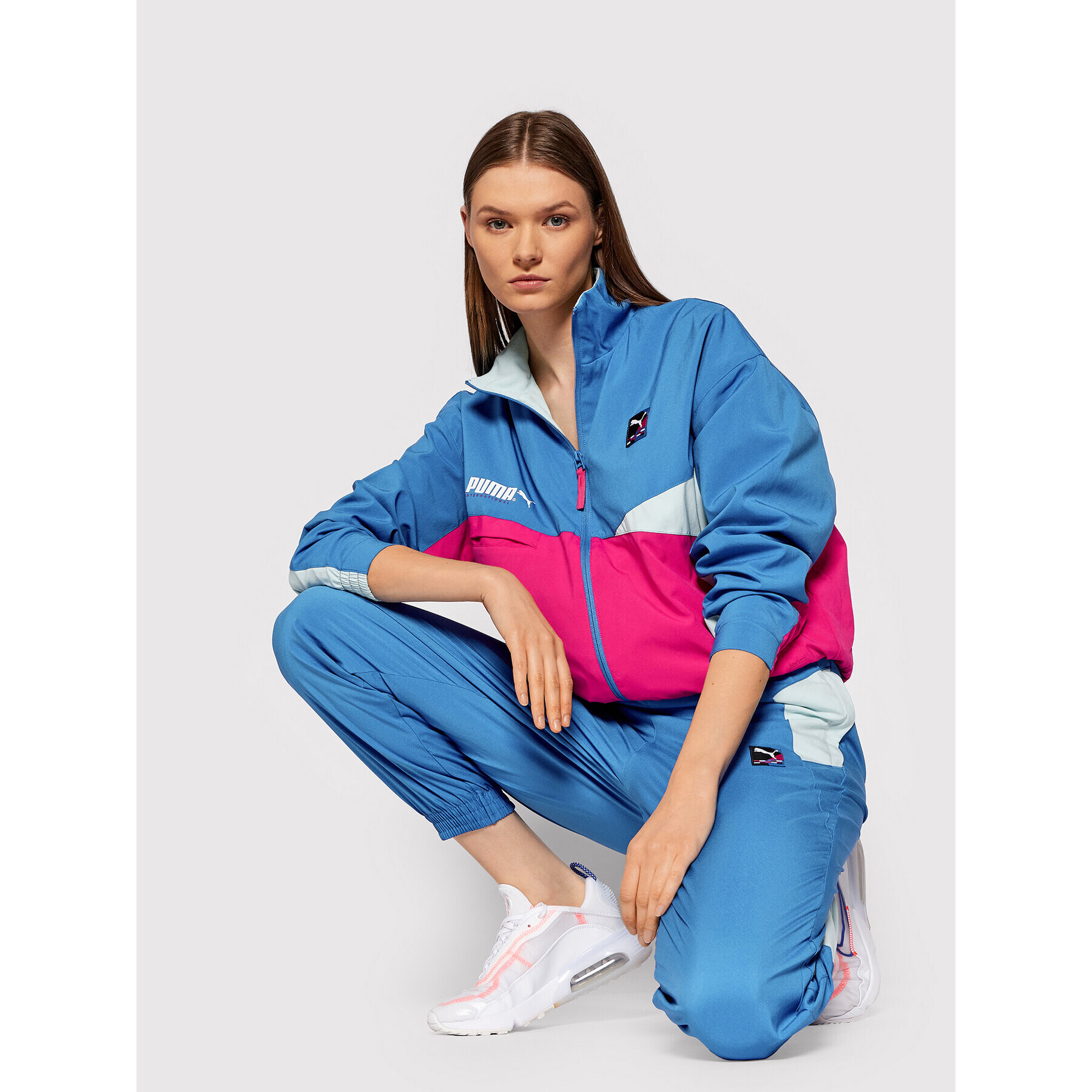 Puma Преходно яке International 589839 Син Regular Fit - Pepit.bg