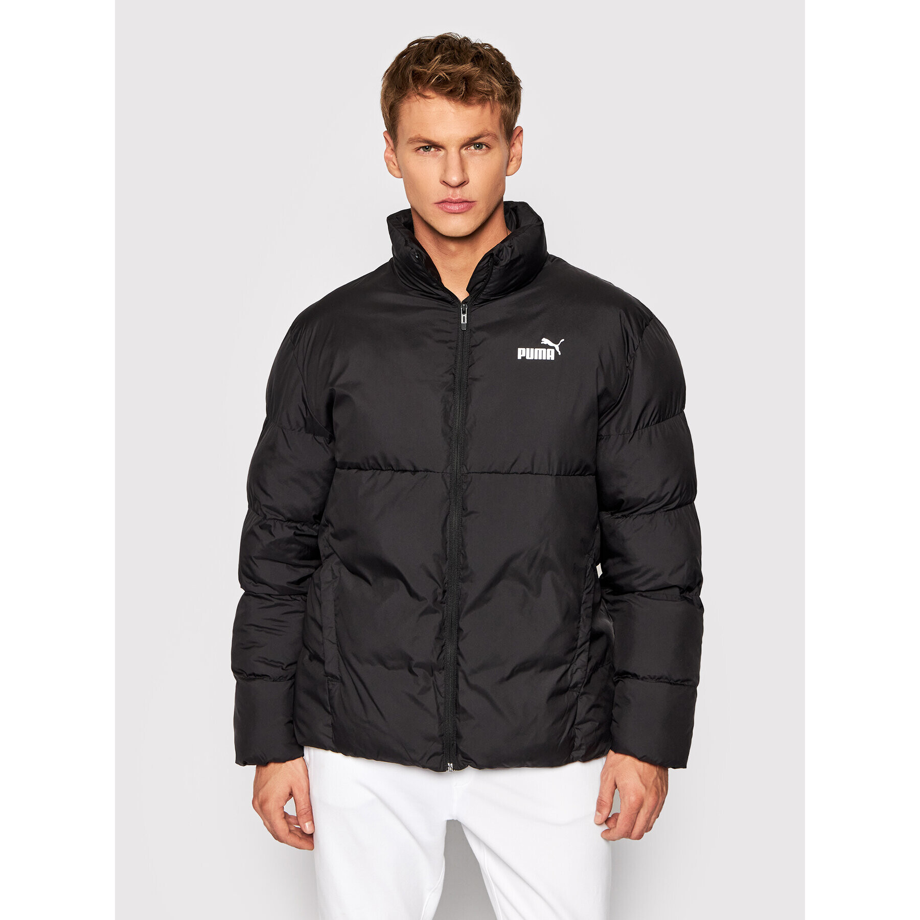Puma Пухено яке Essentials+ Eco 587693 Черен Regular Fit - Pepit.bg