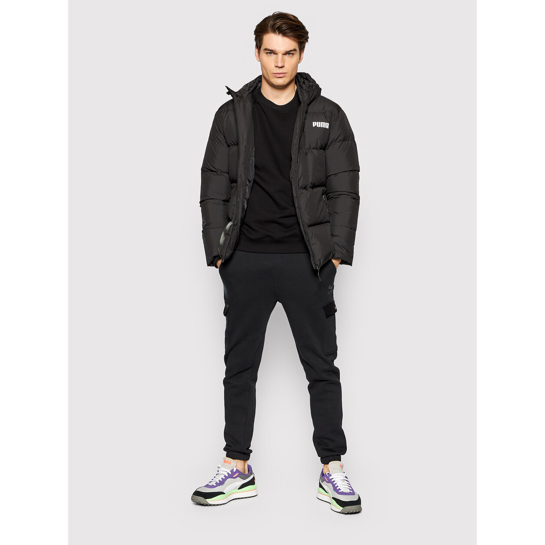 Puma Пухено яке Goose Down 587722 Черен Regular Fit - Pepit.bg