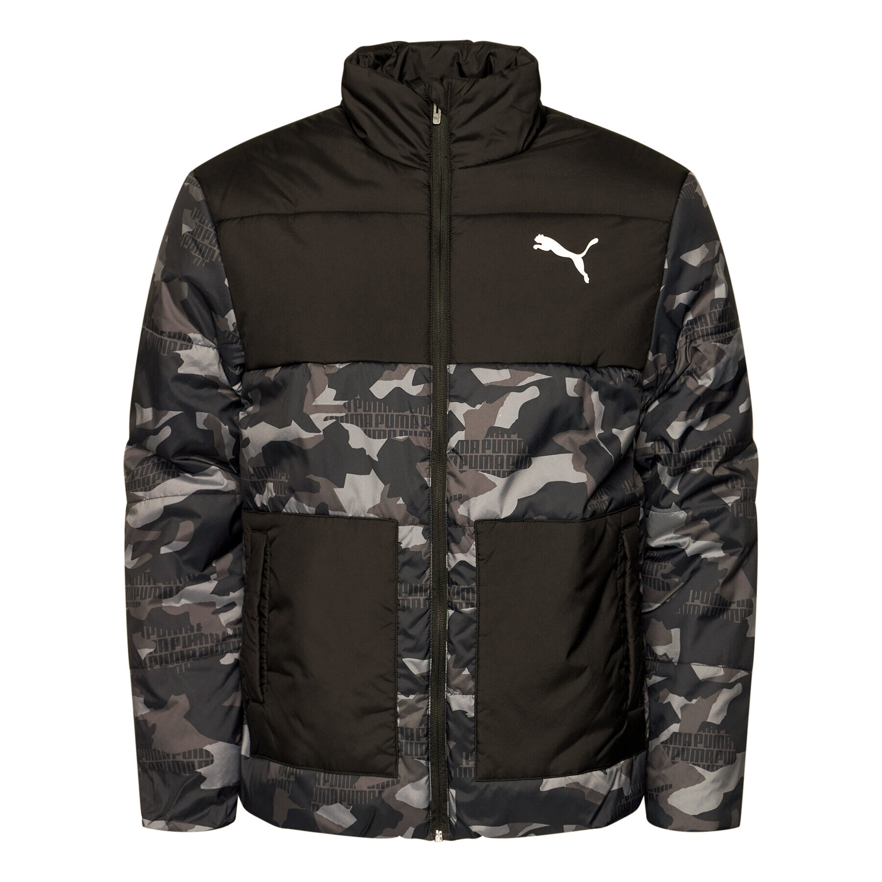 Puma Пухено яке Padded Graphic 583159 Черен Regular Fit - Pepit.bg