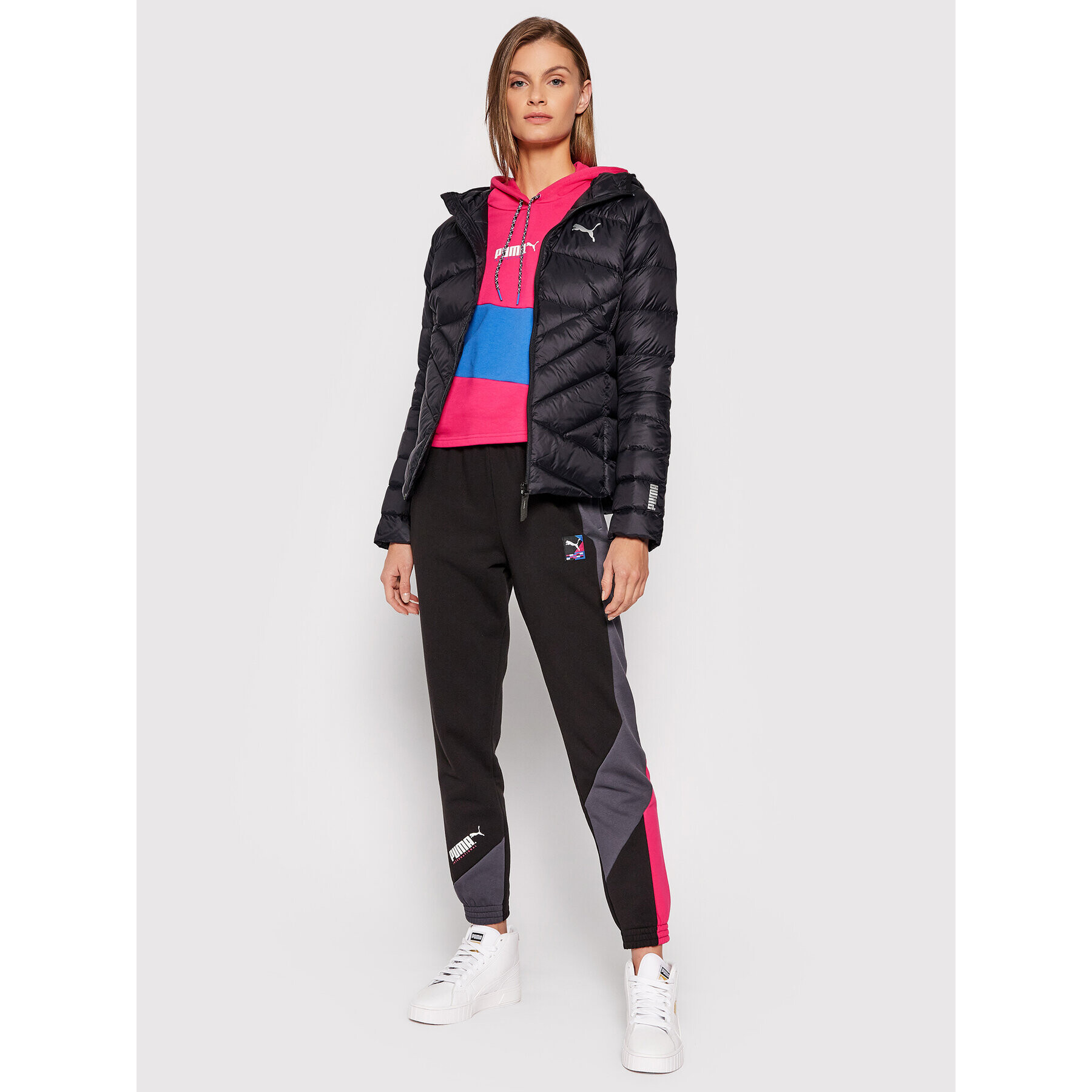 Puma Пухено яке Pwrwarm 587706 Черен Regular Fit - Pepit.bg