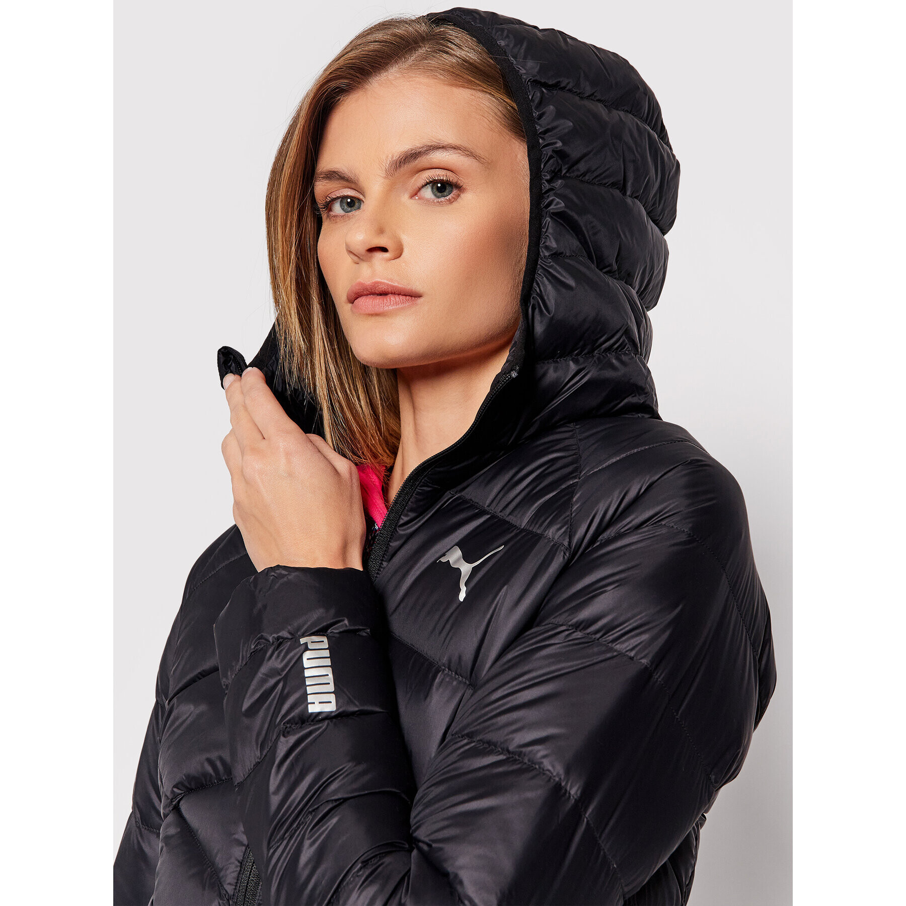 Puma Пухено яке Pwrwarm 587706 Черен Regular Fit - Pepit.bg