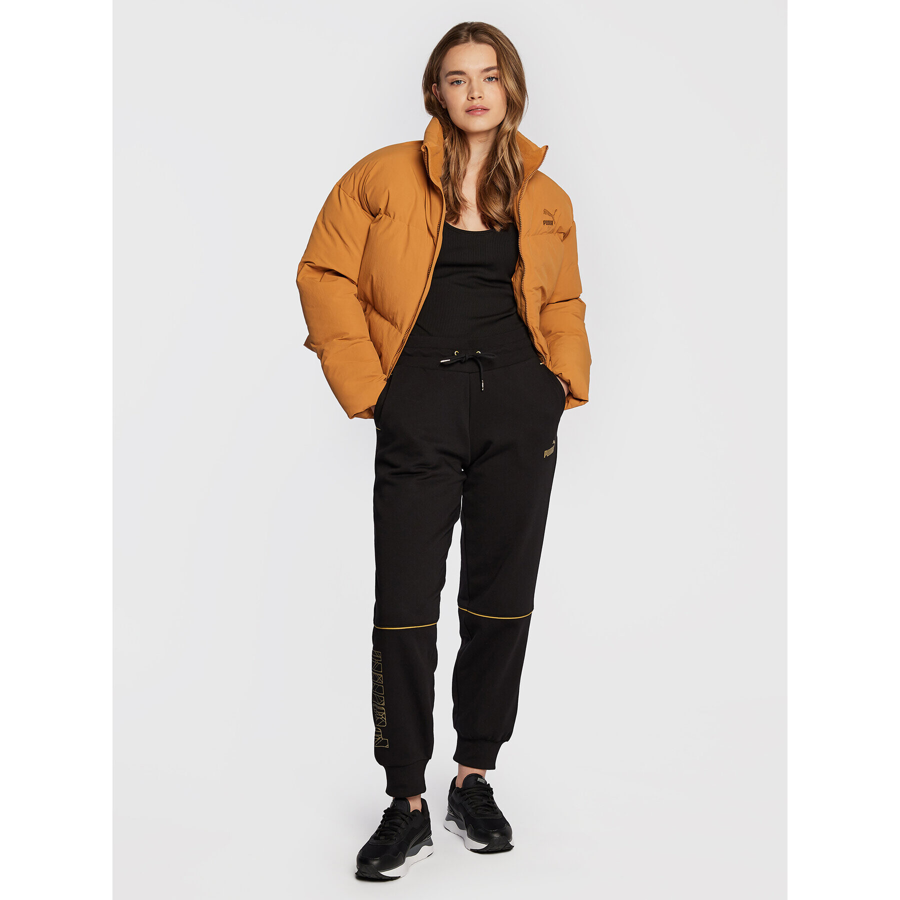 Puma Пухено яке Classics 535574 Кафяв Oversize - Pepit.bg