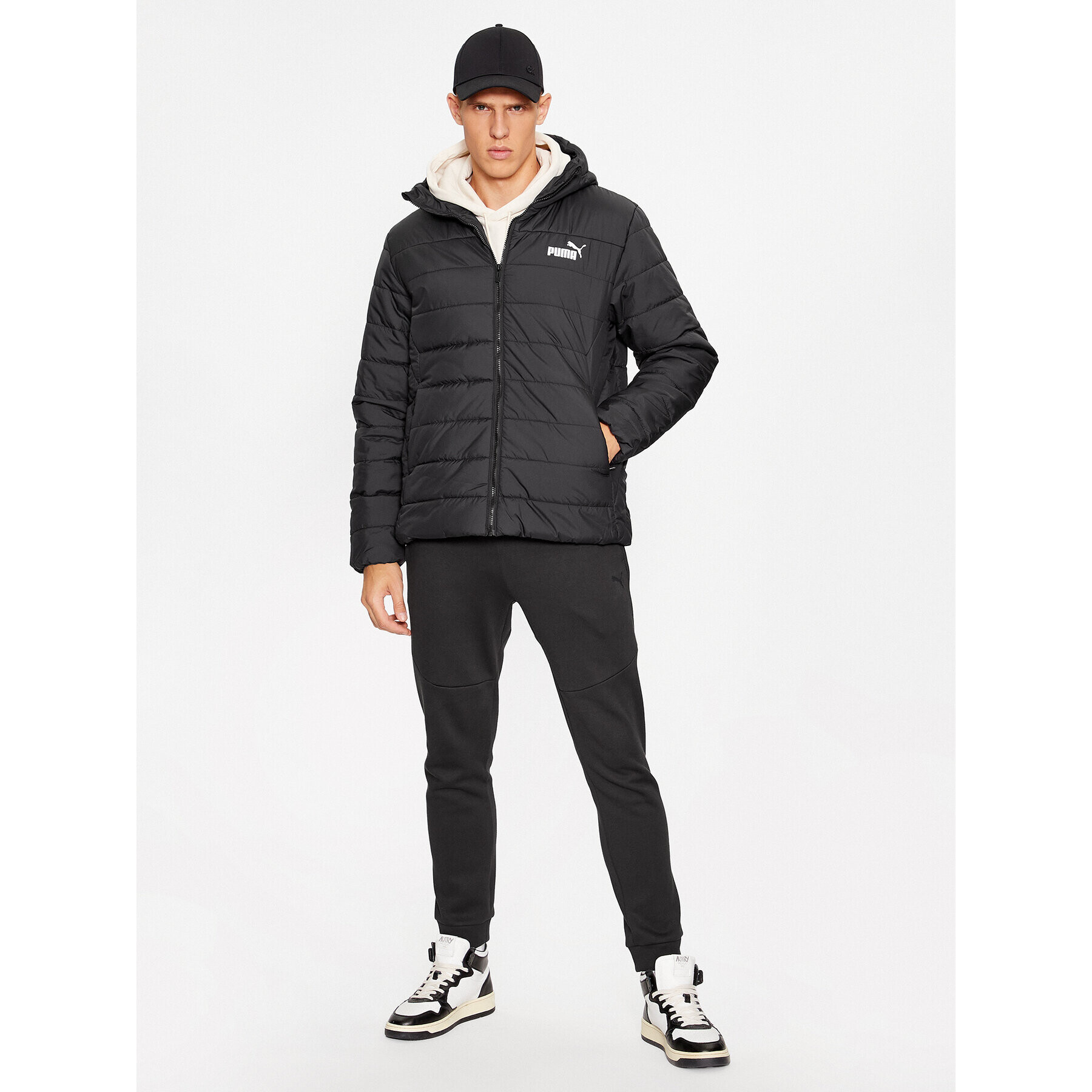 Puma Пухено яке Ess 848938 Черен Regular Fit - Pepit.bg